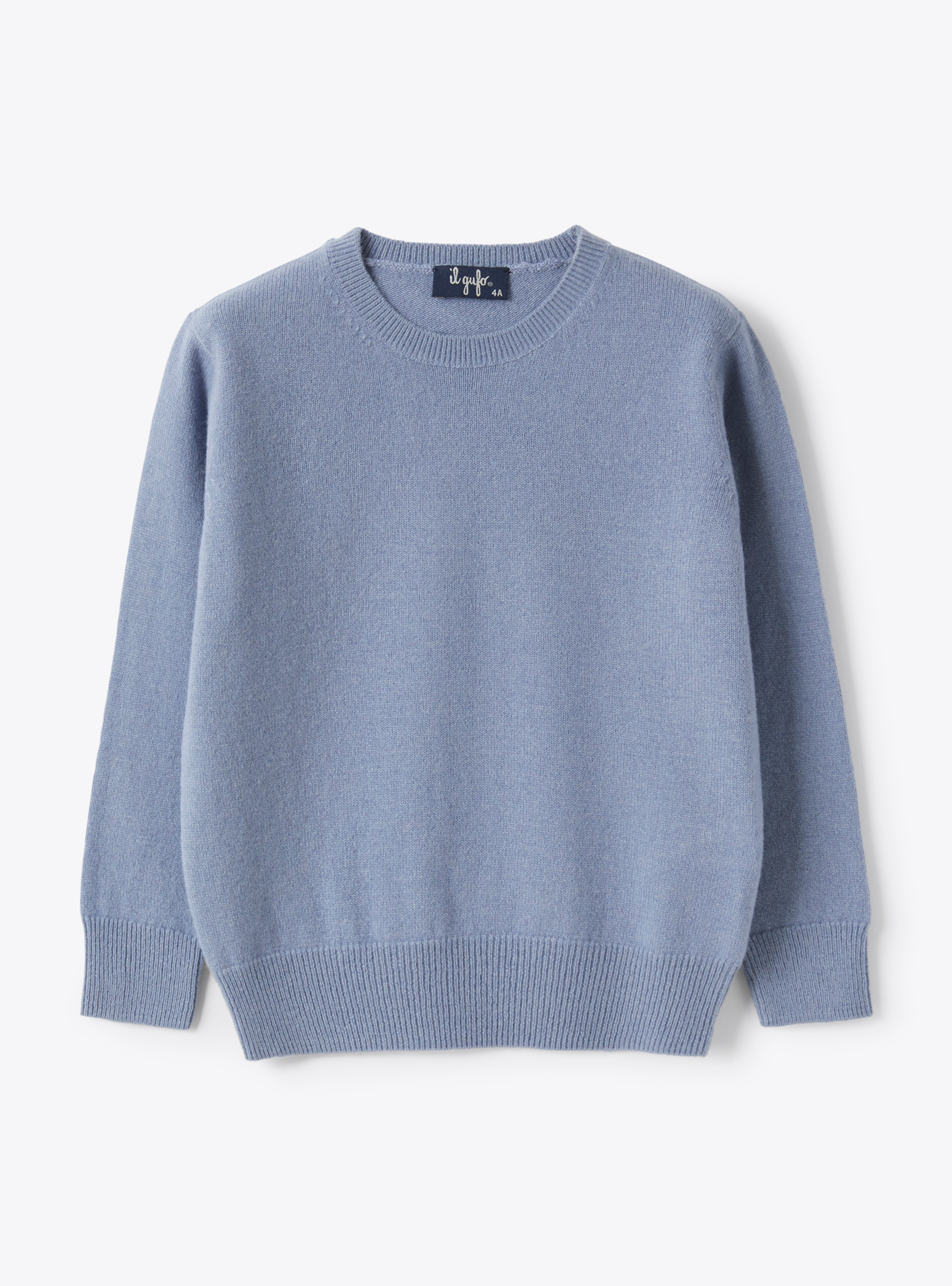 Violet crew neck wool sweater - Sweaters - Il Gufo