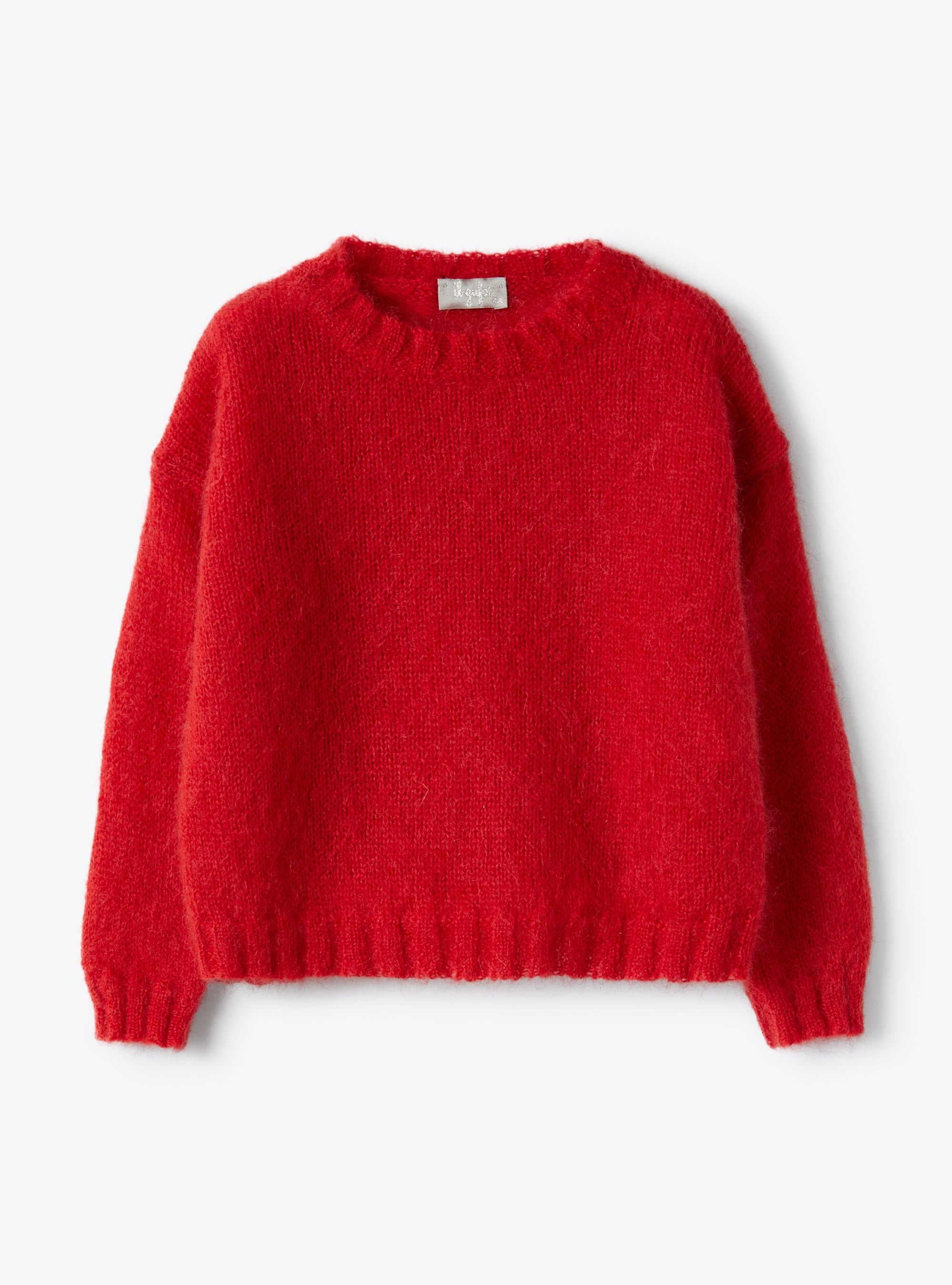 Red sweater in kid mohair - Sweaters - Il Gufo