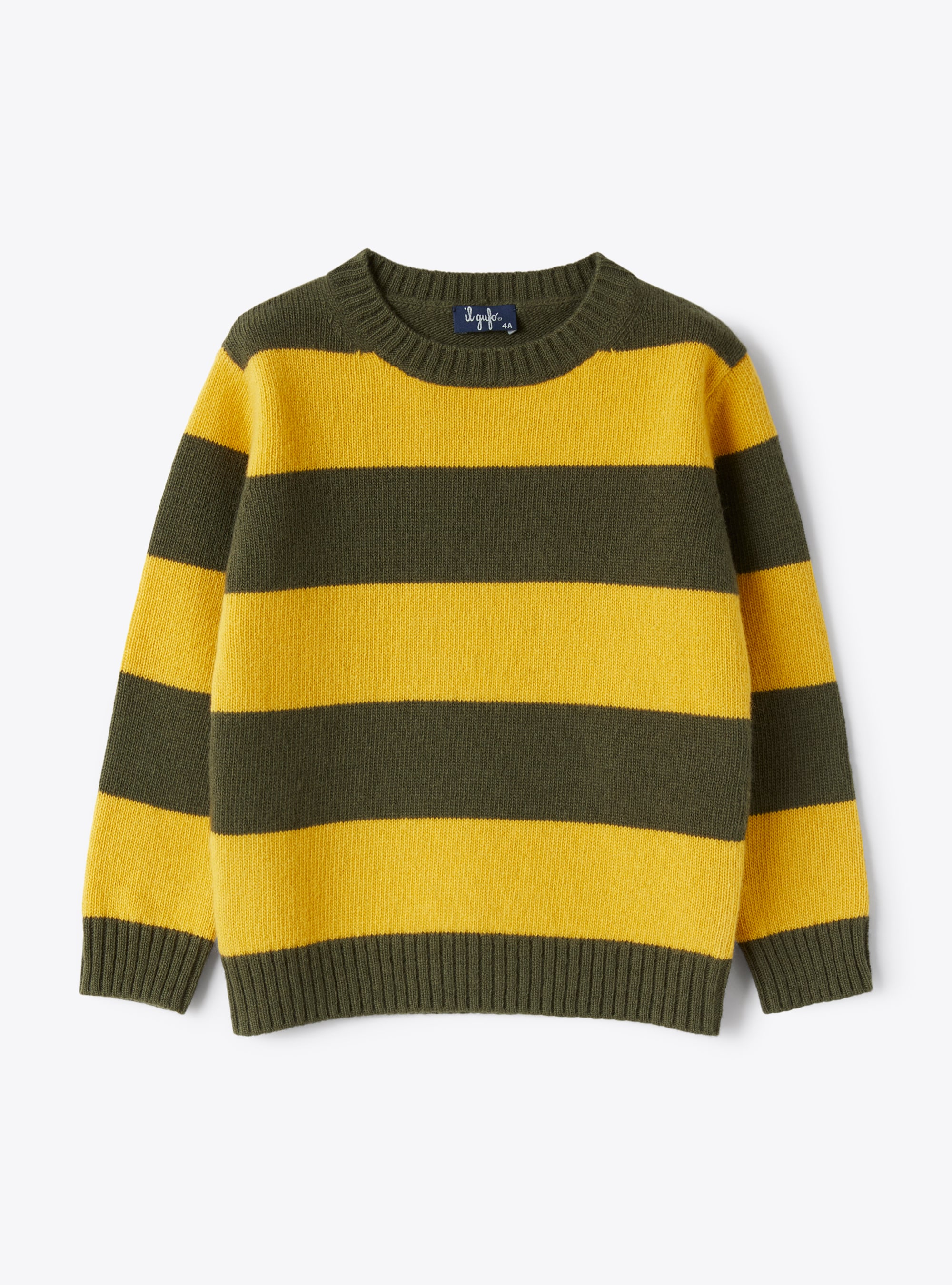 Merino sweater with stripes - Sweaters - Il Gufo
