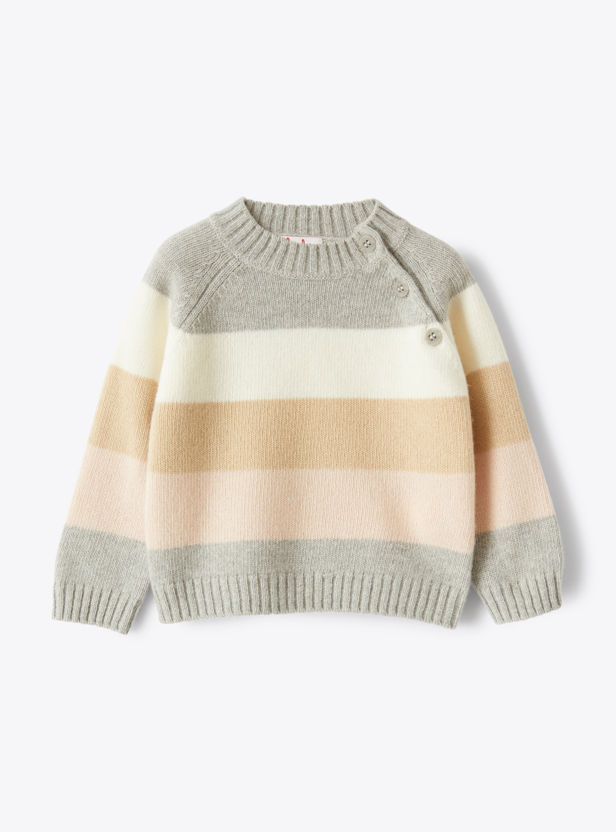 Sweater in a multicoloured stripe pattern - Sweaters - Il Gufo