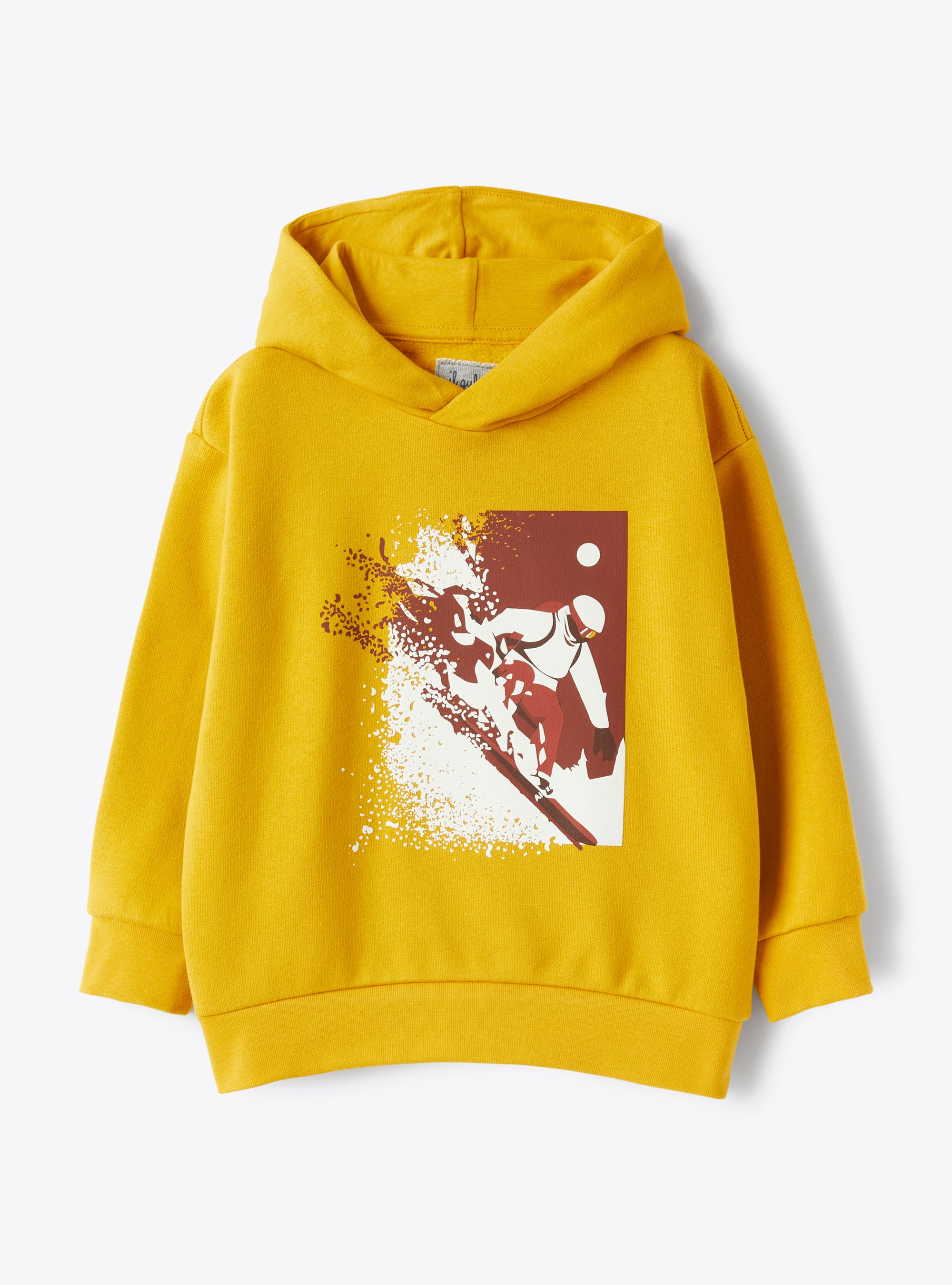 Hooded sweatshirt with skier print - Sweatshirts - Il Gufo