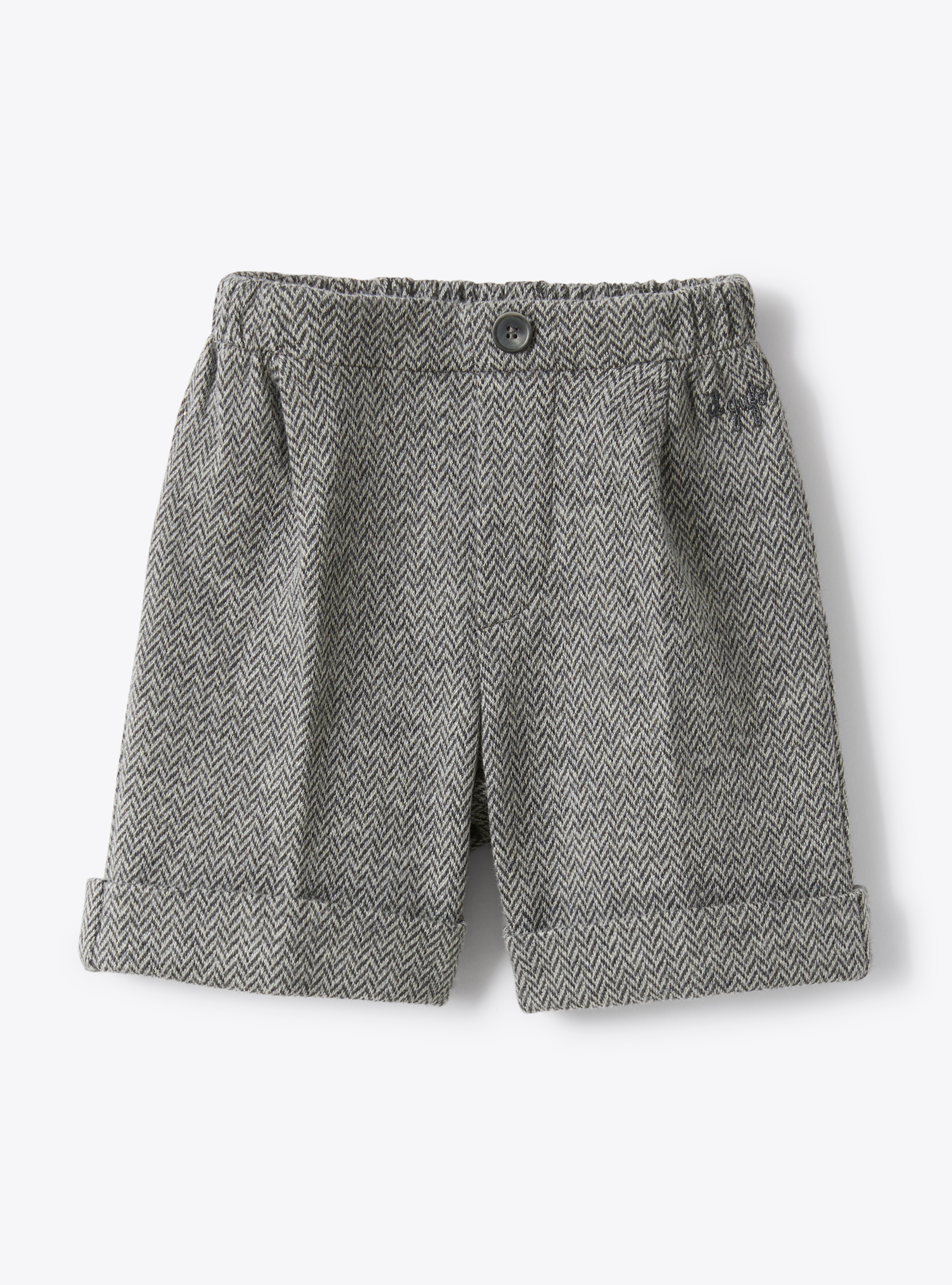 Bermuda shorts in herringbone-patterned cotton - Trousers - Il Gufo