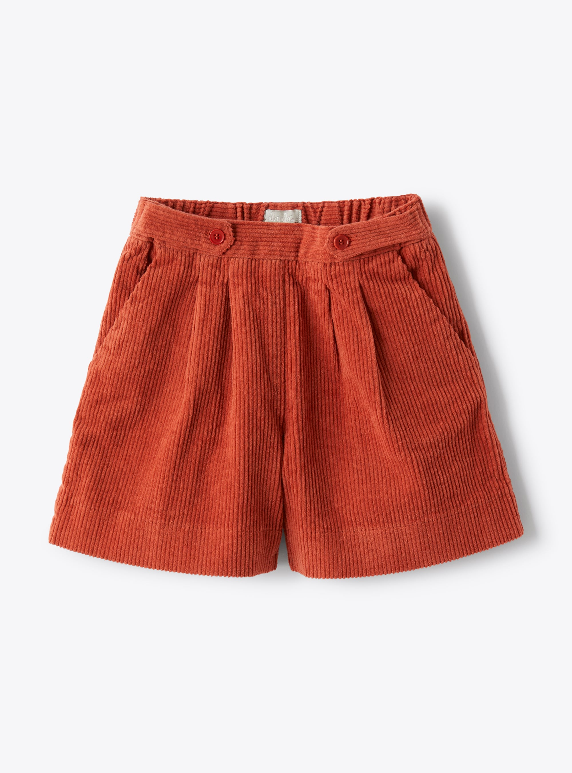 Bermuda en velours couleur brique - Pantalons - Il Gufo