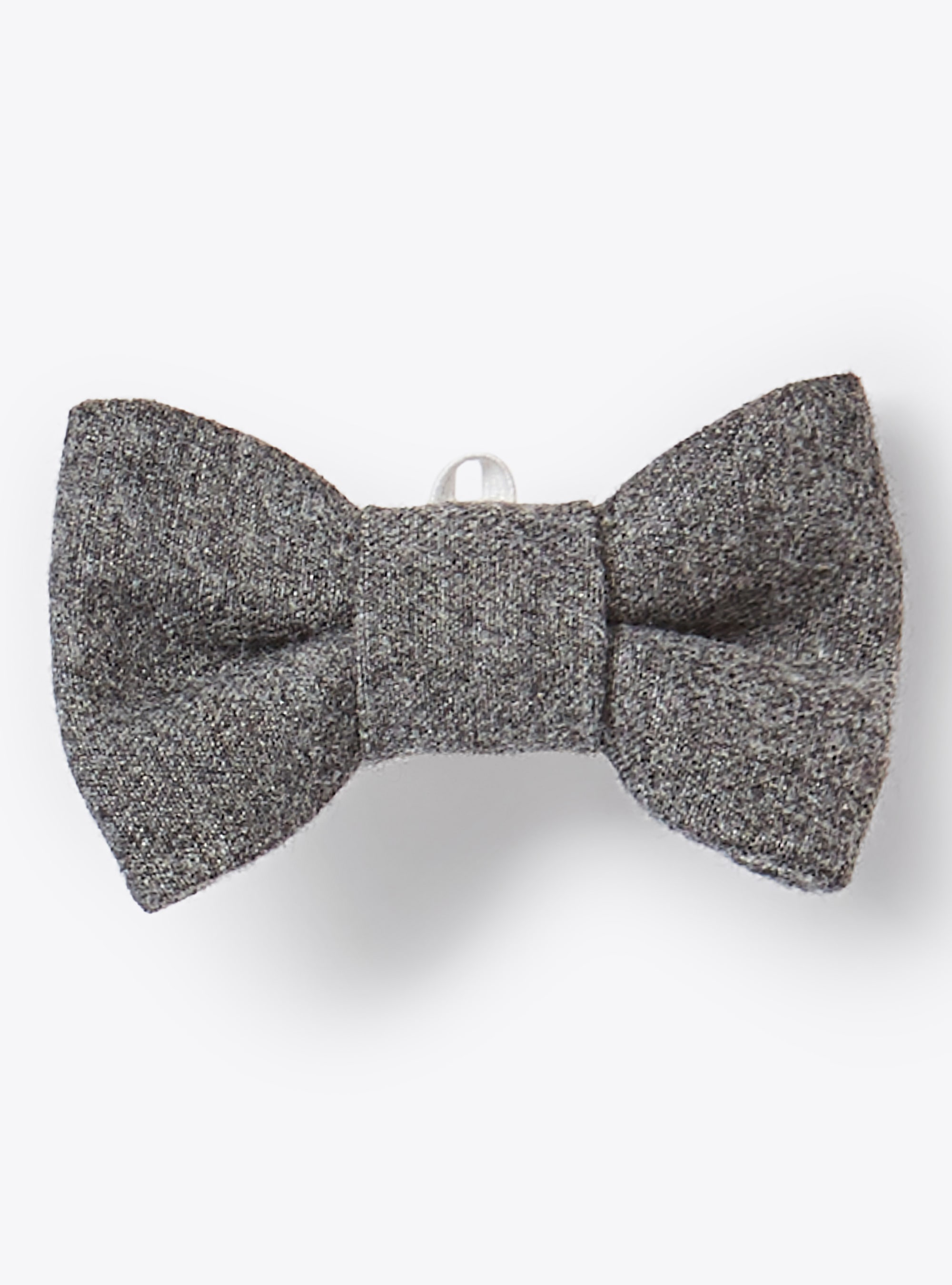 Bow tie in grey technowool with band - Accessories - Il Gufo