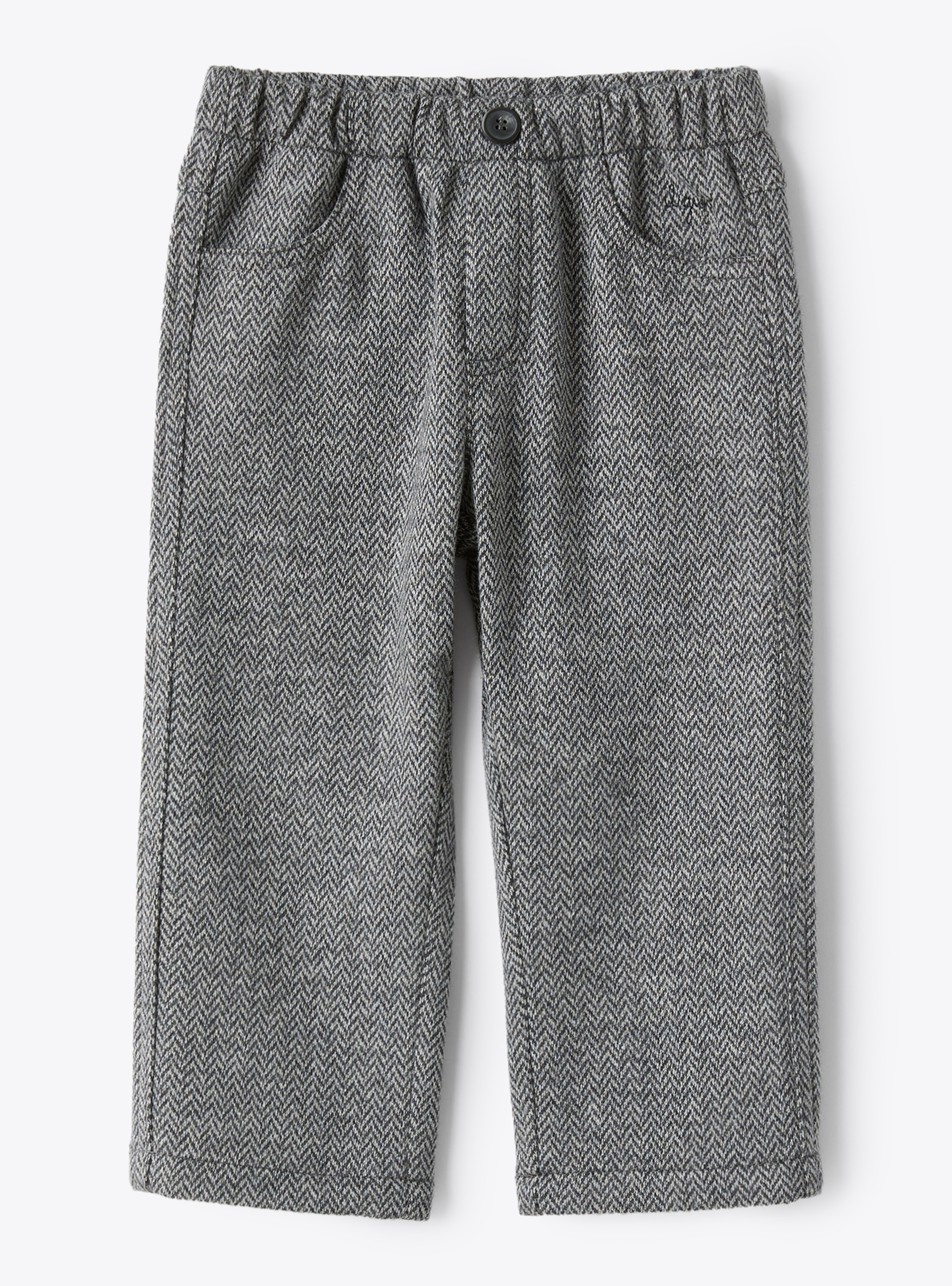 Trousers in herringbone-patterned cotton - Trousers - Il Gufo