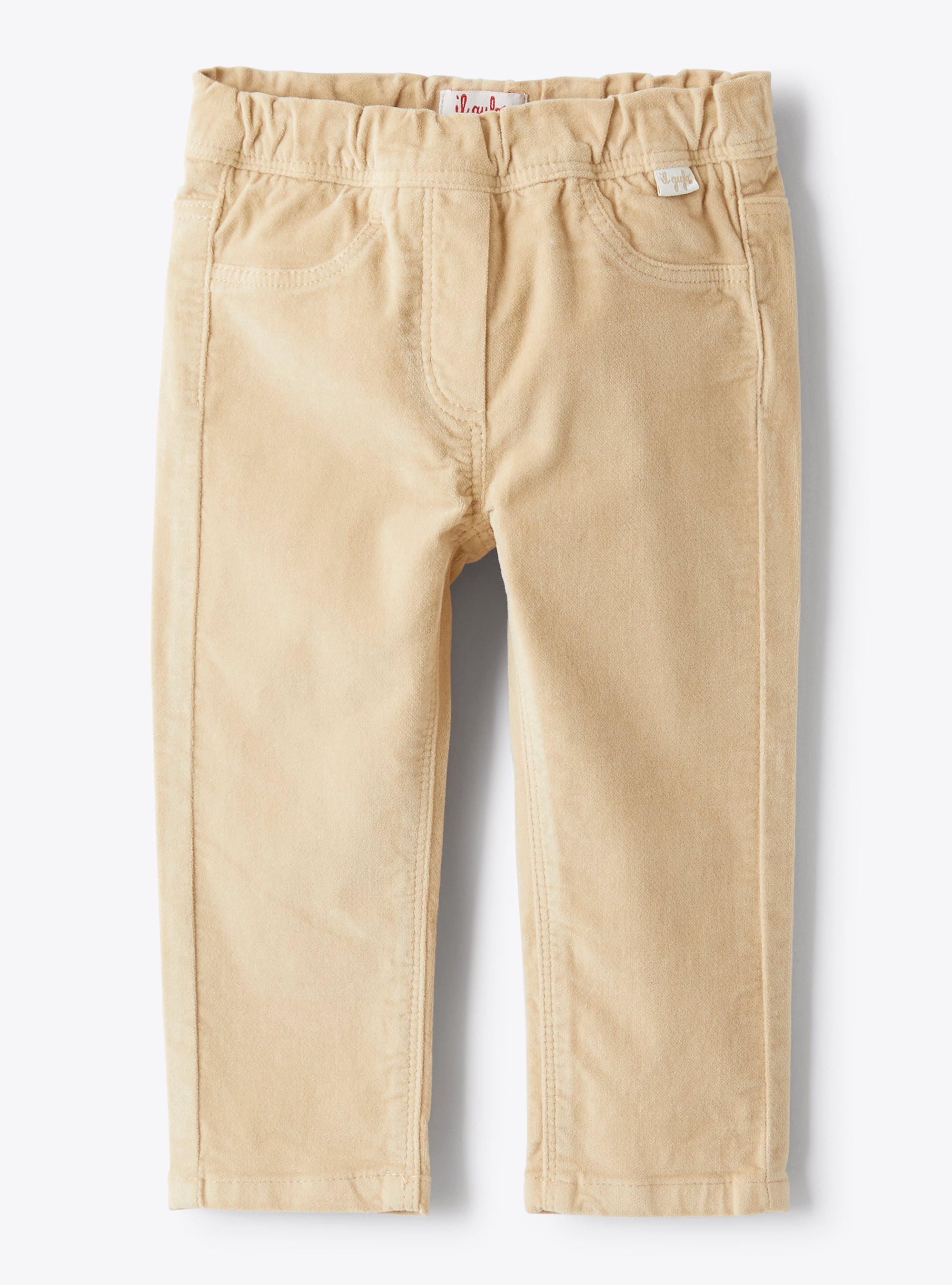 Pantalon skinny en velours beige - Pantalons - Il Gufo
