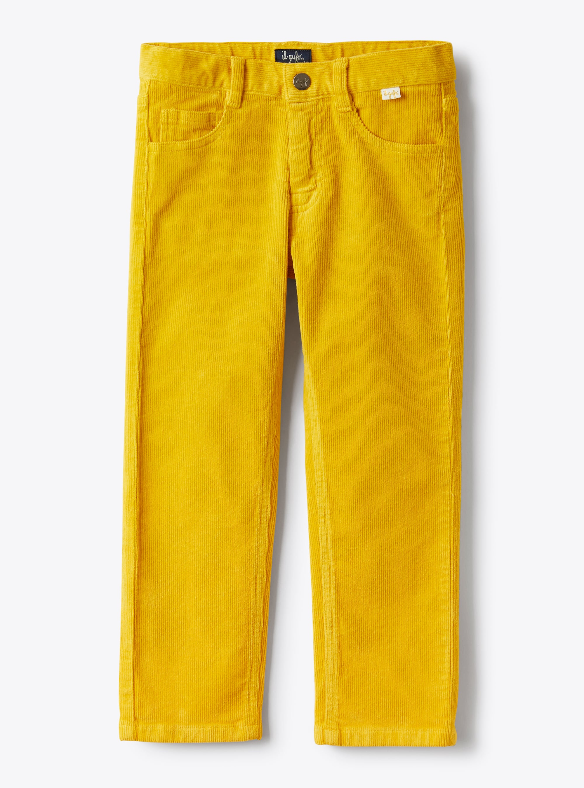 Trousers in yellow corduroy - Trousers - Il Gufo