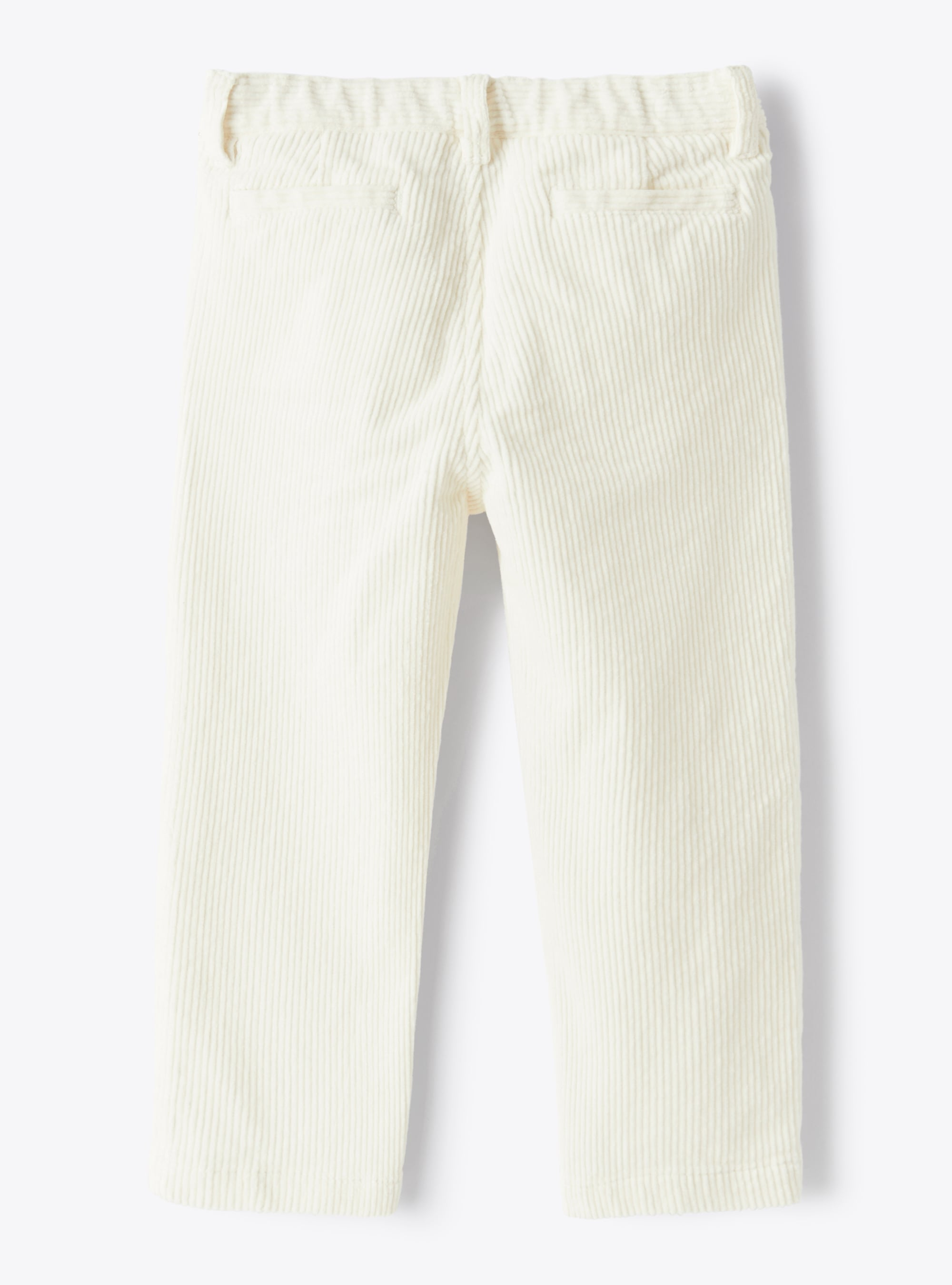 Milk white corduroy trousers - White | Il Gufo