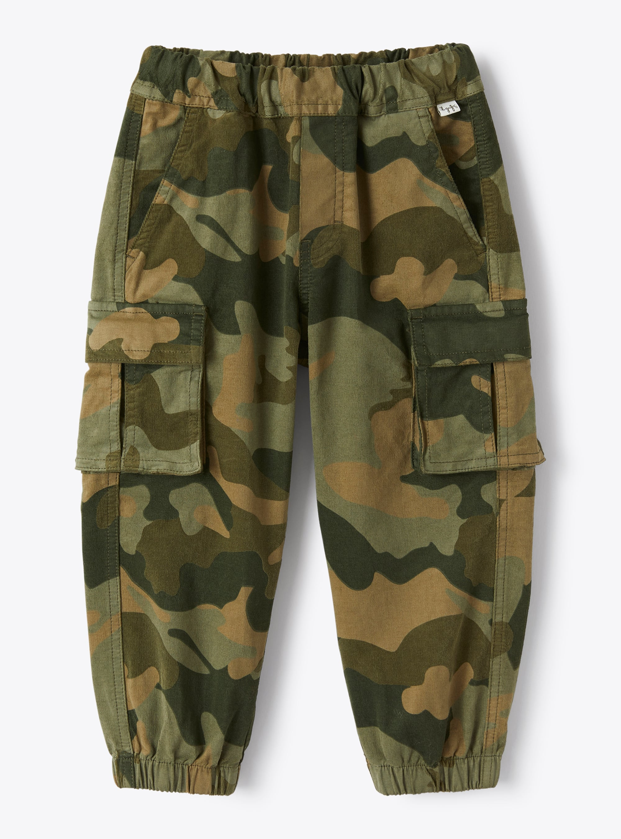 Pantalon cargo à imprimé camouflage - Vert | Il Gufo