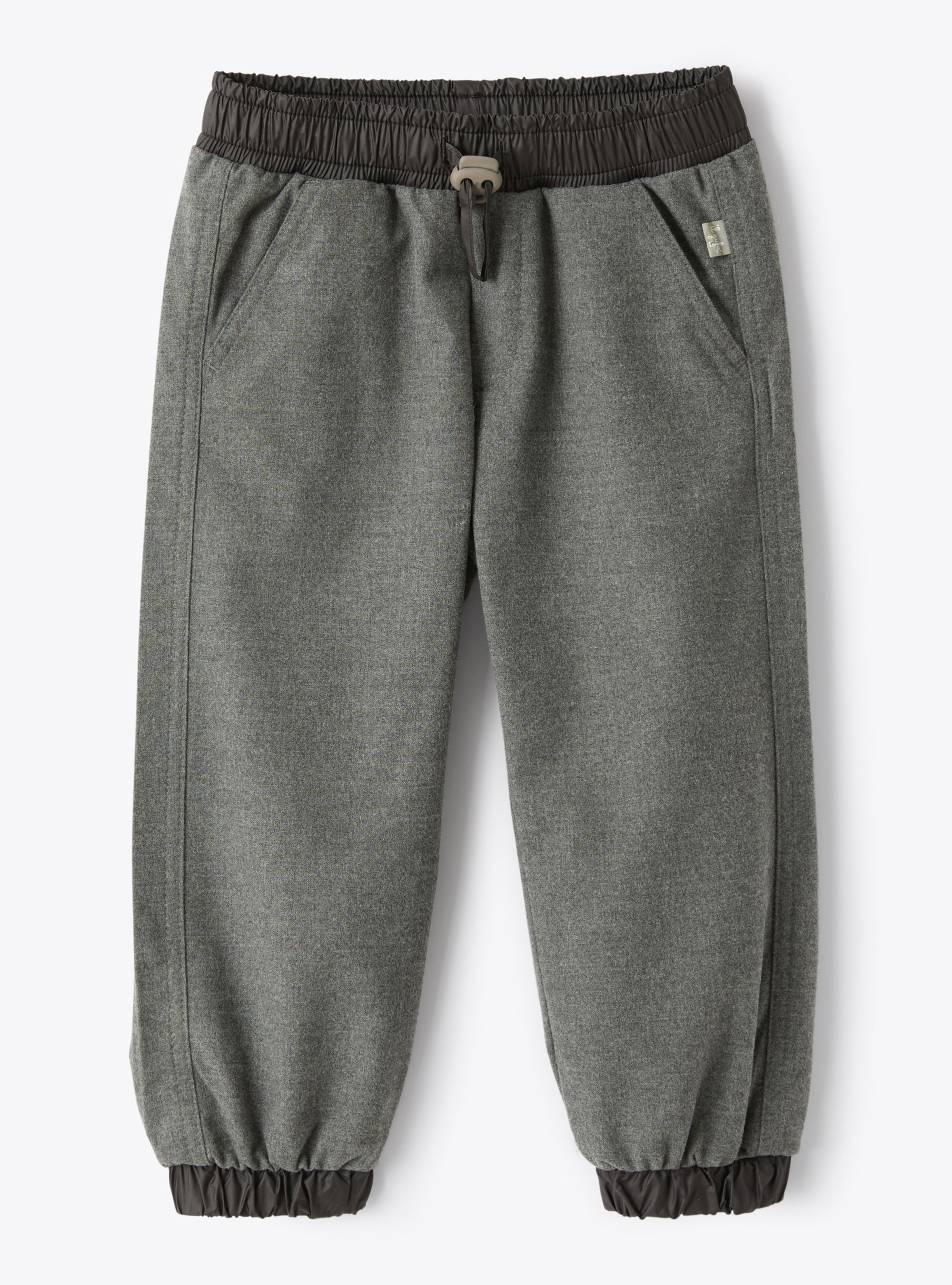 Technowool trousers with nylon details - Grey | Il Gufo