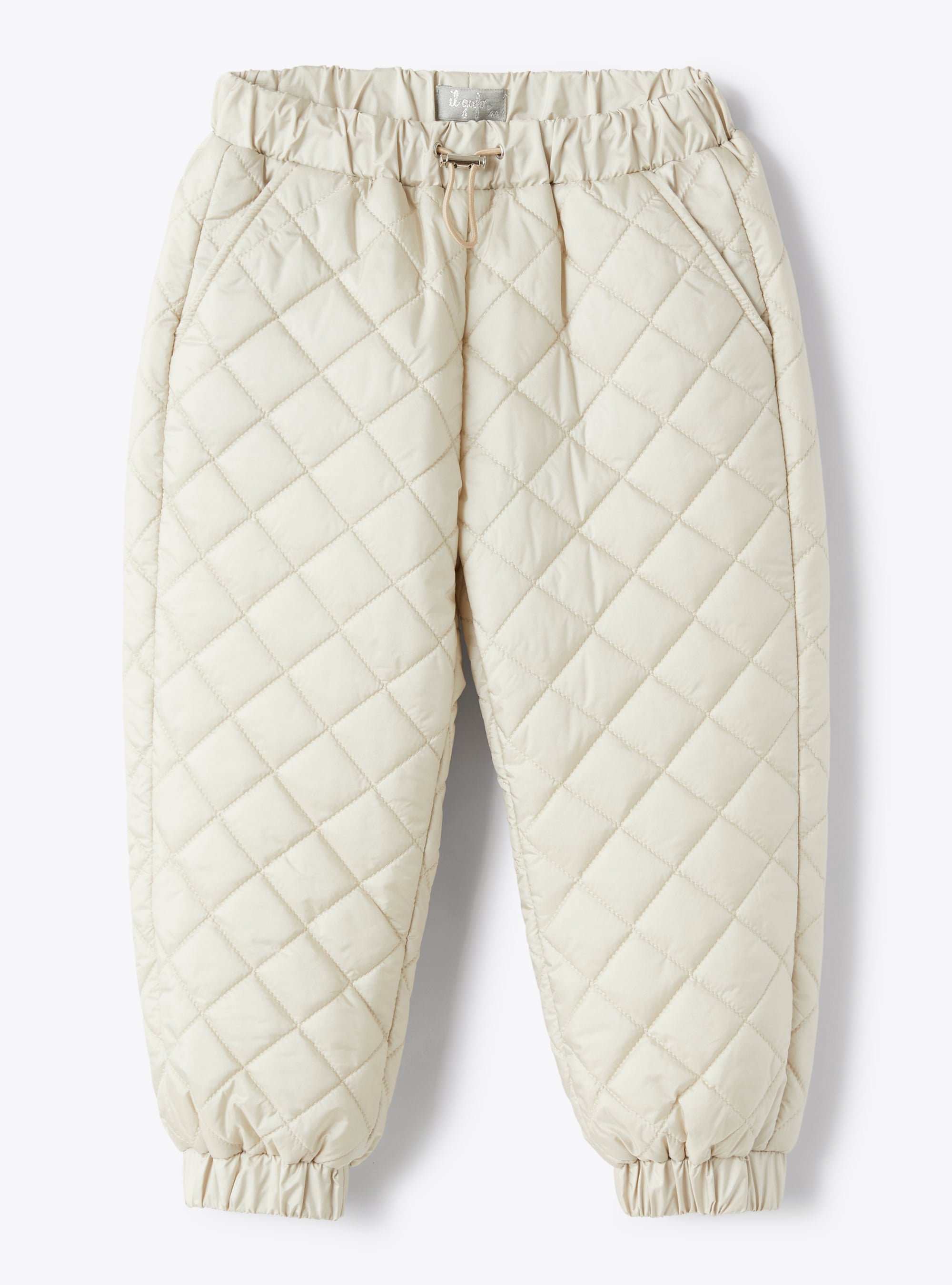 Pantaloni in nylon trapuntato - Beige | Il Gufo