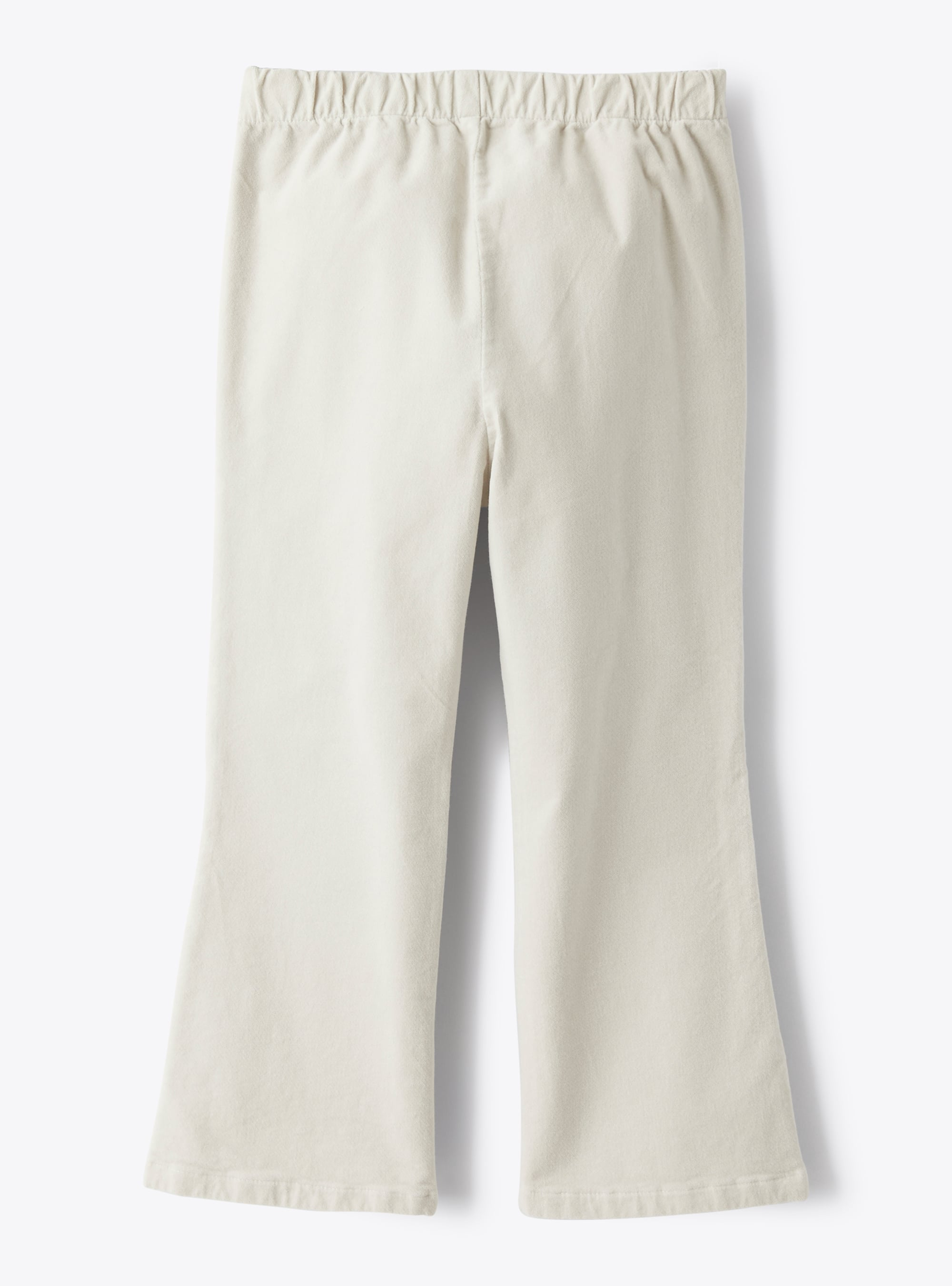 Trousers in ice-white velvet - Grey | Il Gufo
