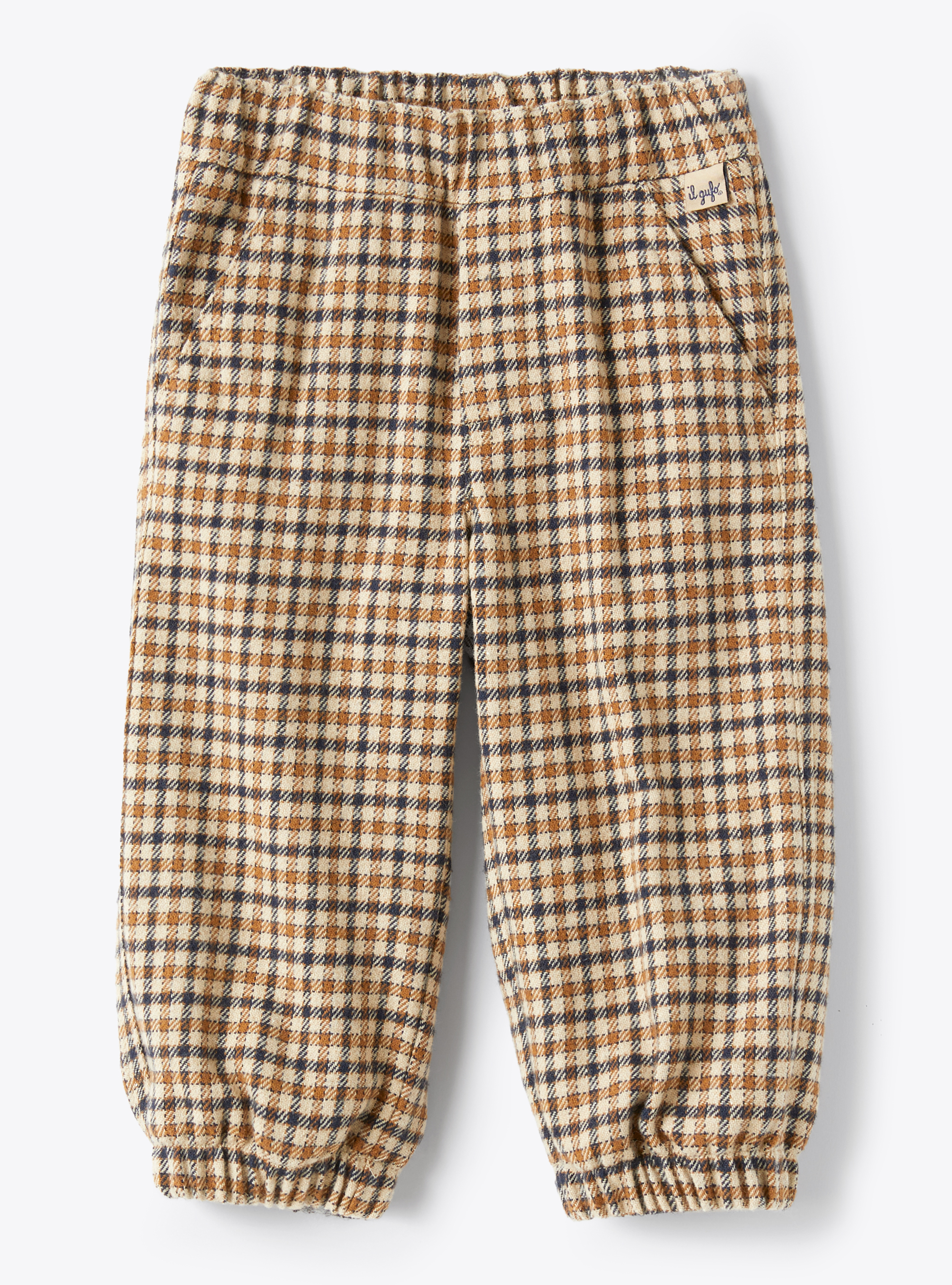 Baby boy’s trousers in a check pattern - Trousers - Il Gufo