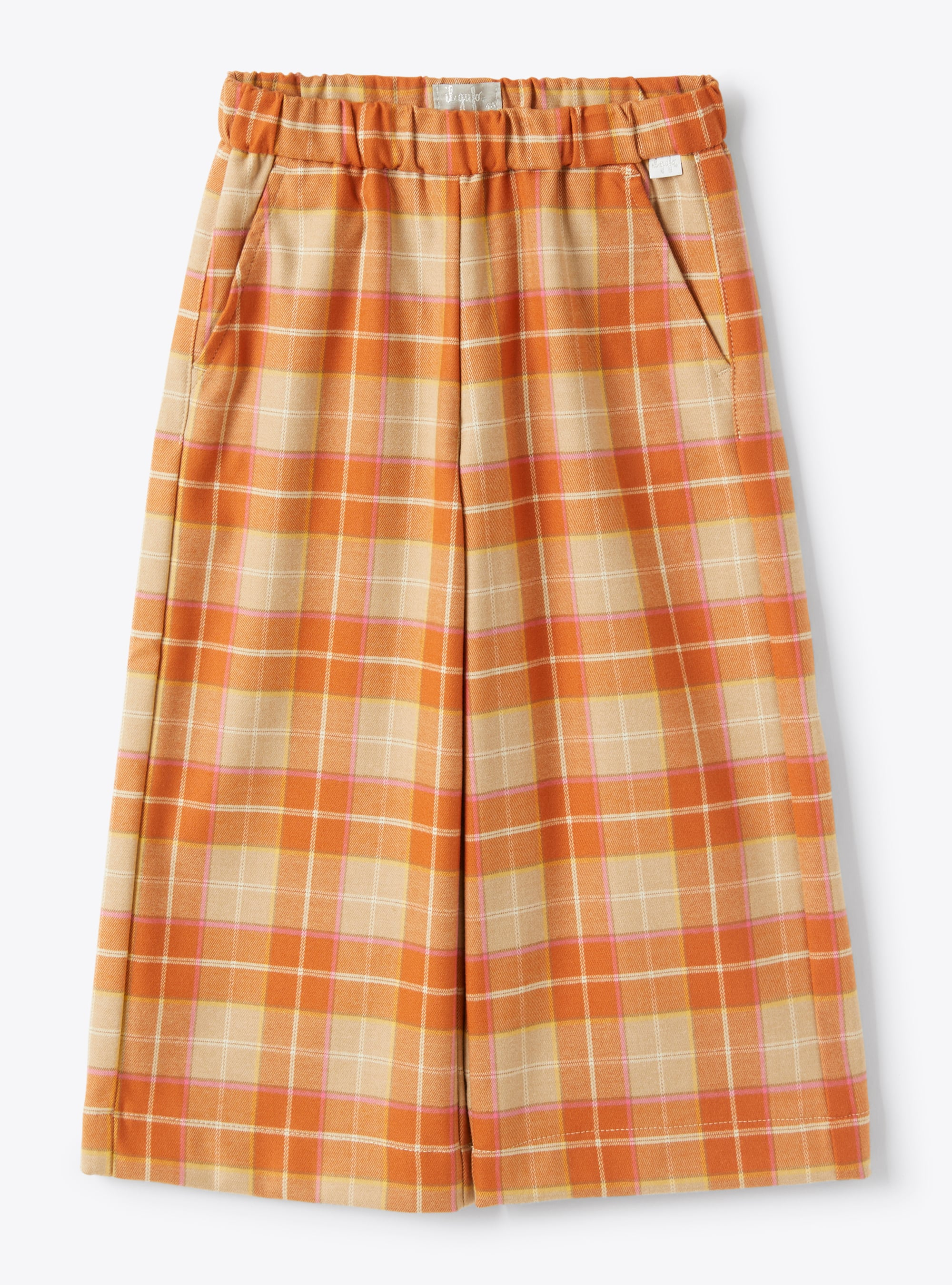 Culotte trousers in checked technowool - Trousers - Il Gufo