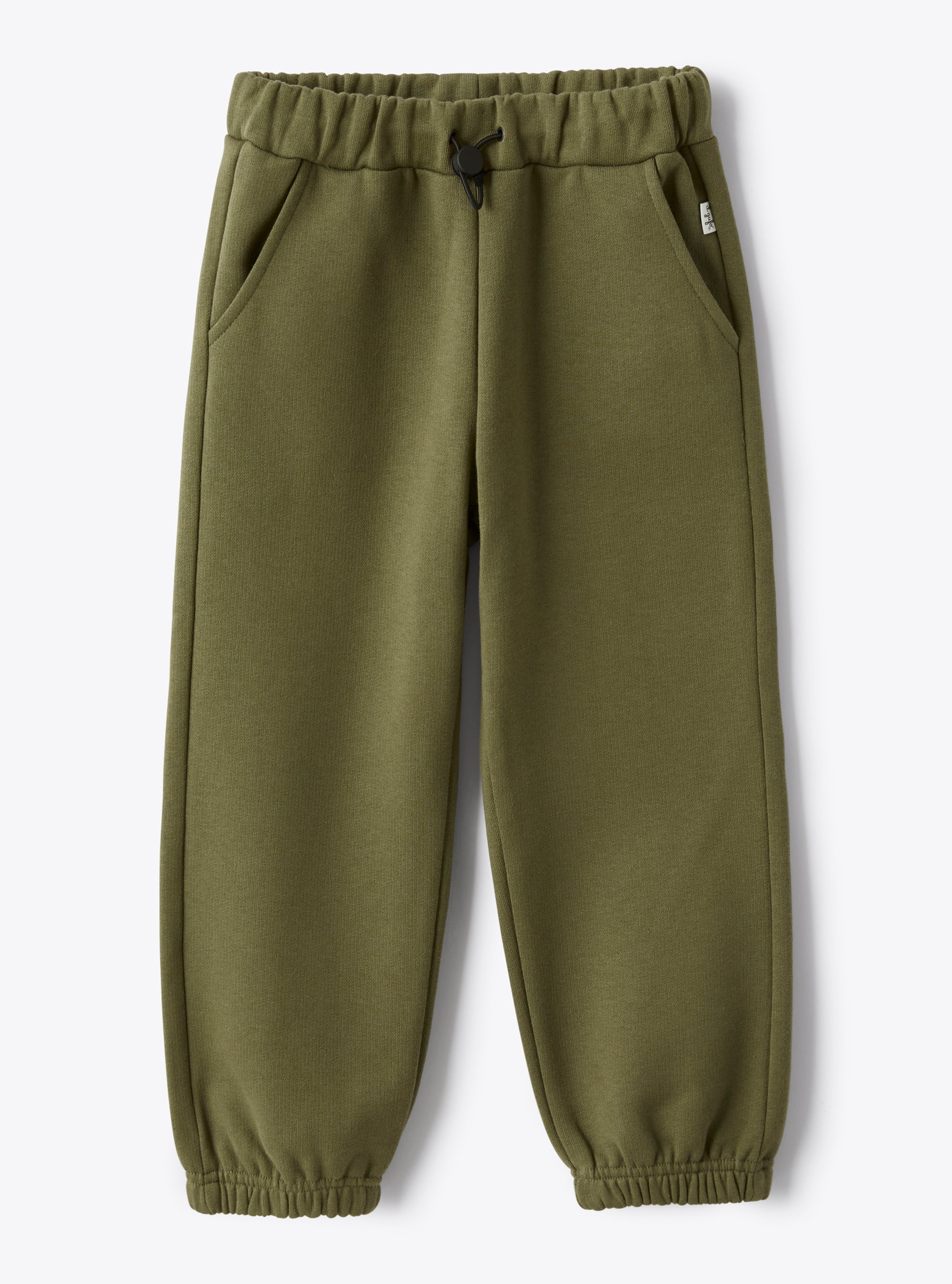 Pantalon de jogging en molleton de coton vert - Pantalons - Il Gufo