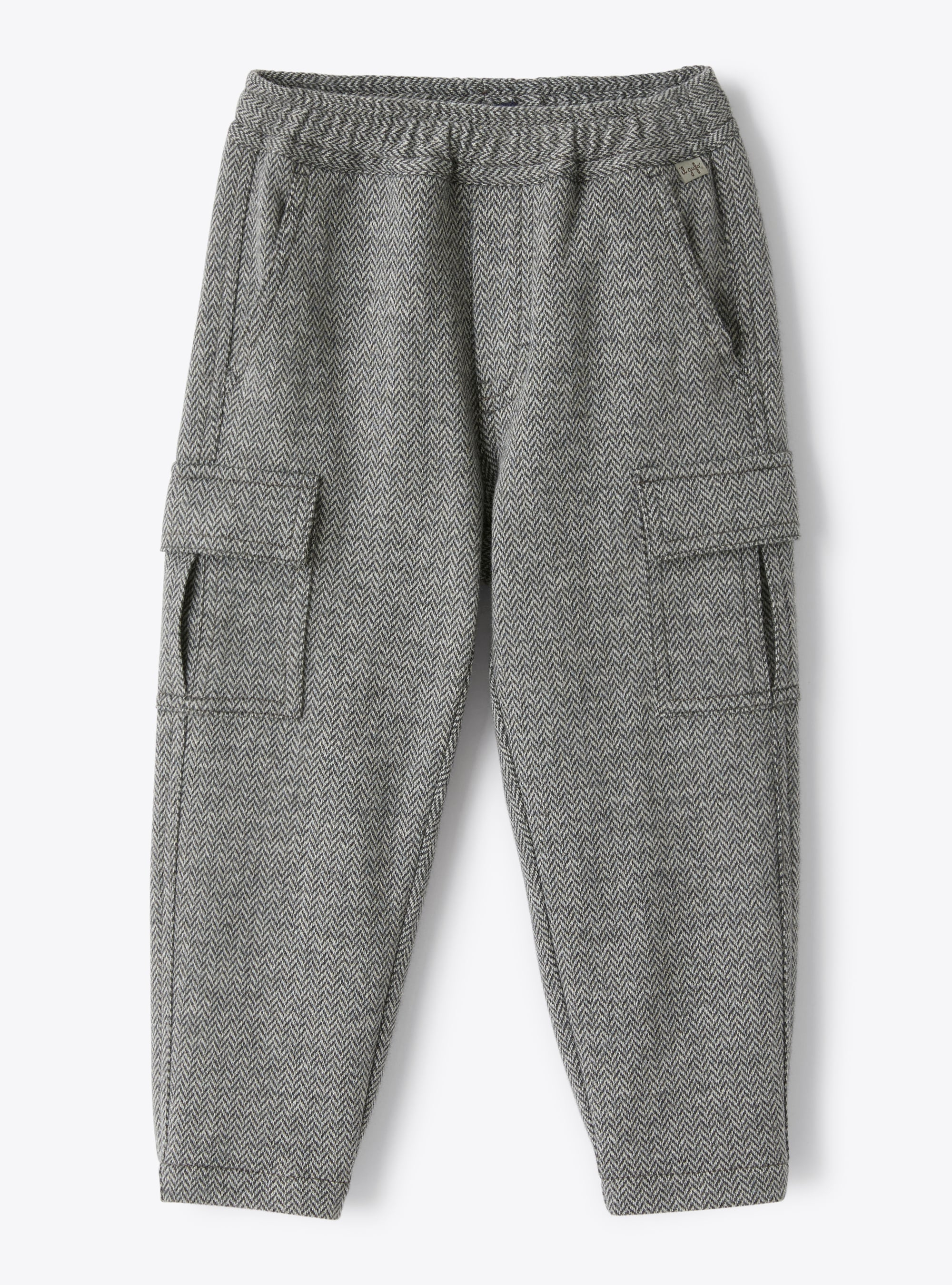 Cargo pants with a herringbone pattern - Trousers - Il Gufo