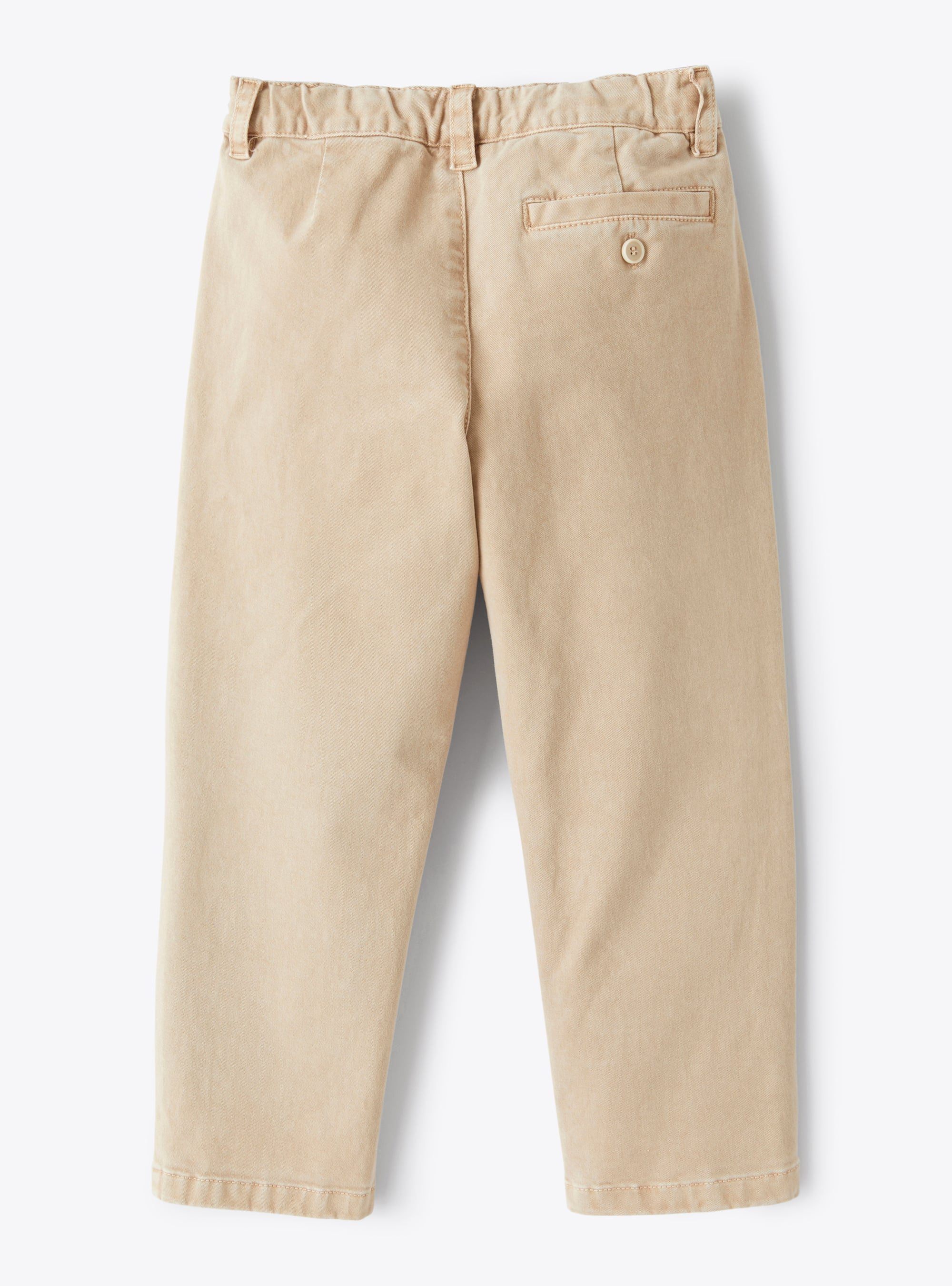 Pantalone in gabardina stretch - Marrone | Il Gufo