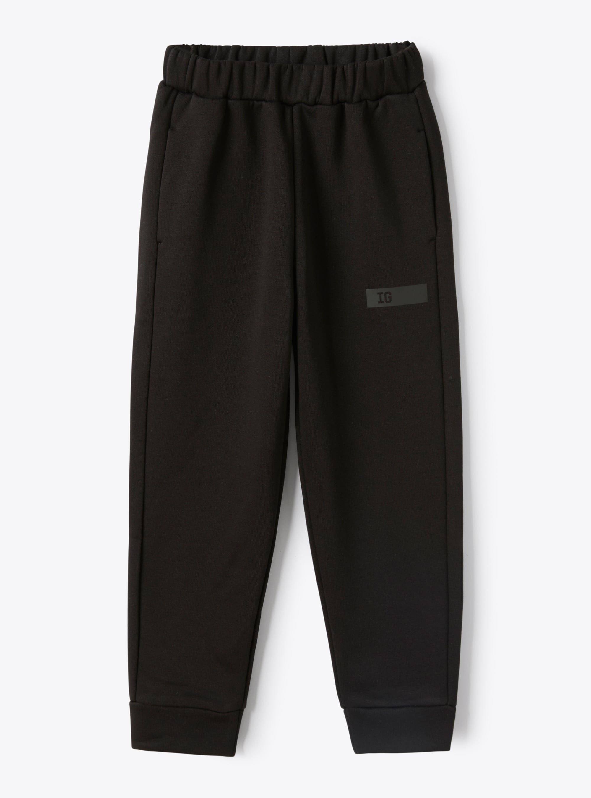 Jogging pants in black hi-tech fleece - Trousers - Il Gufo