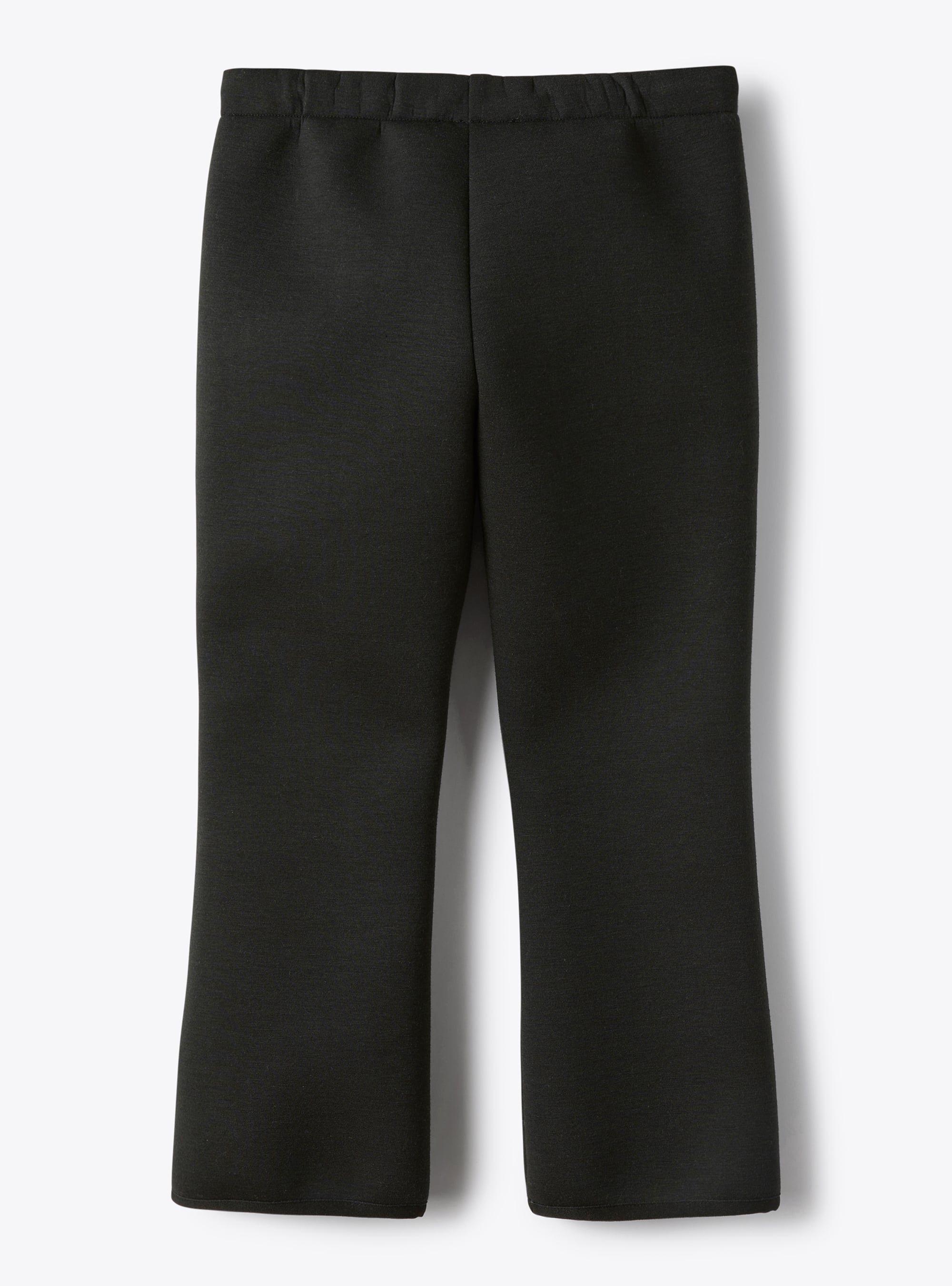 Pantaloni cropped in neoprene nero - Nero | Il Gufo
