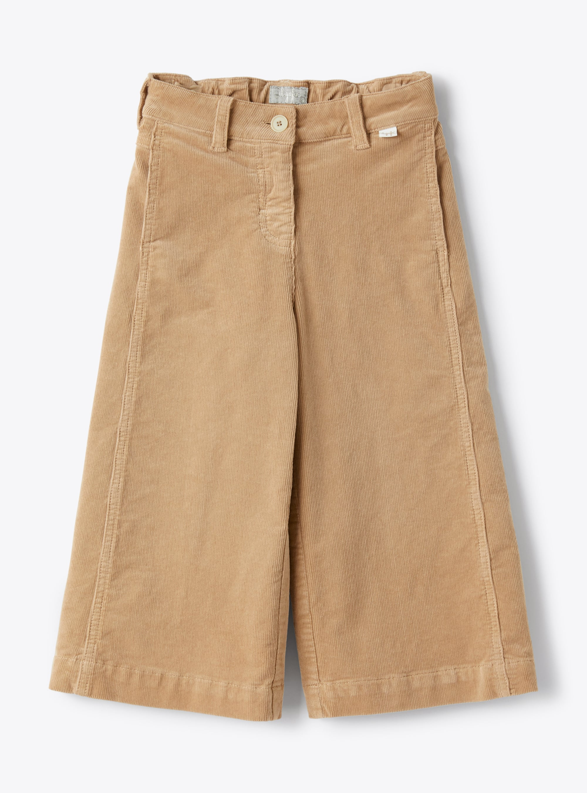 Wide-leg trousers in beige corduroy - Trousers - Il Gufo