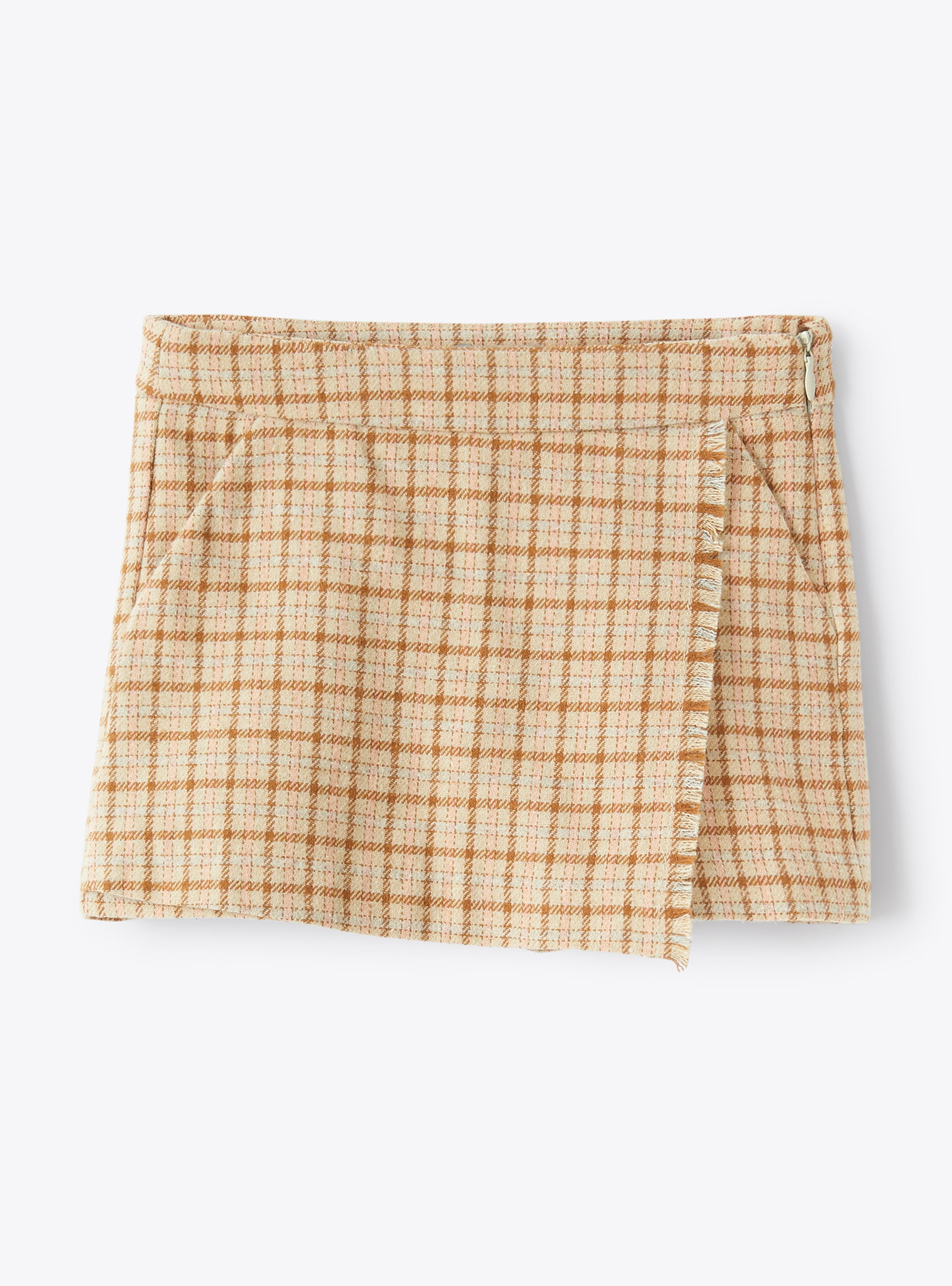 Check-print skirt pants - Skirts - Il Gufo