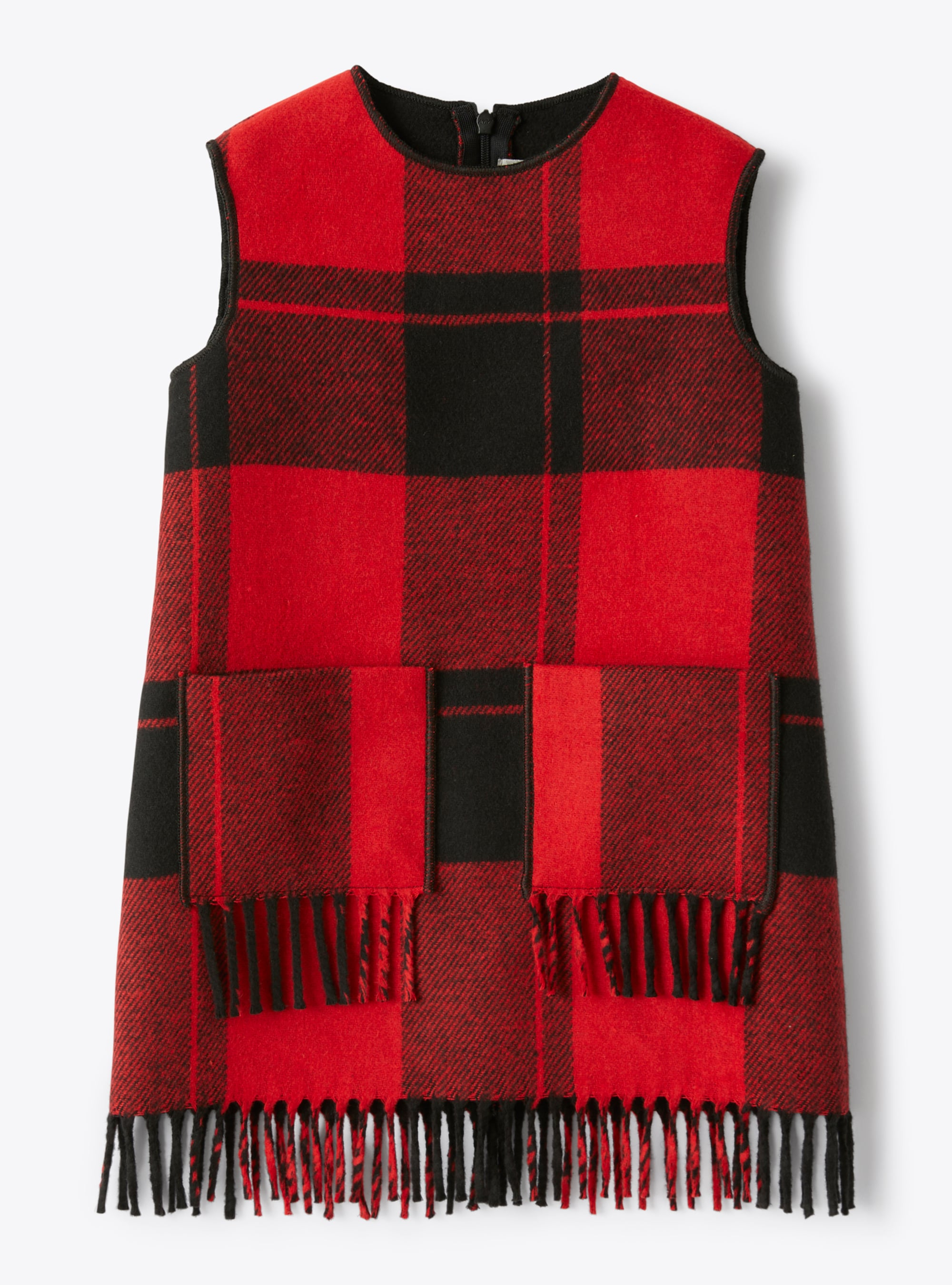 Sleeveless dress in a checked cloth - Dresses - Il Gufo