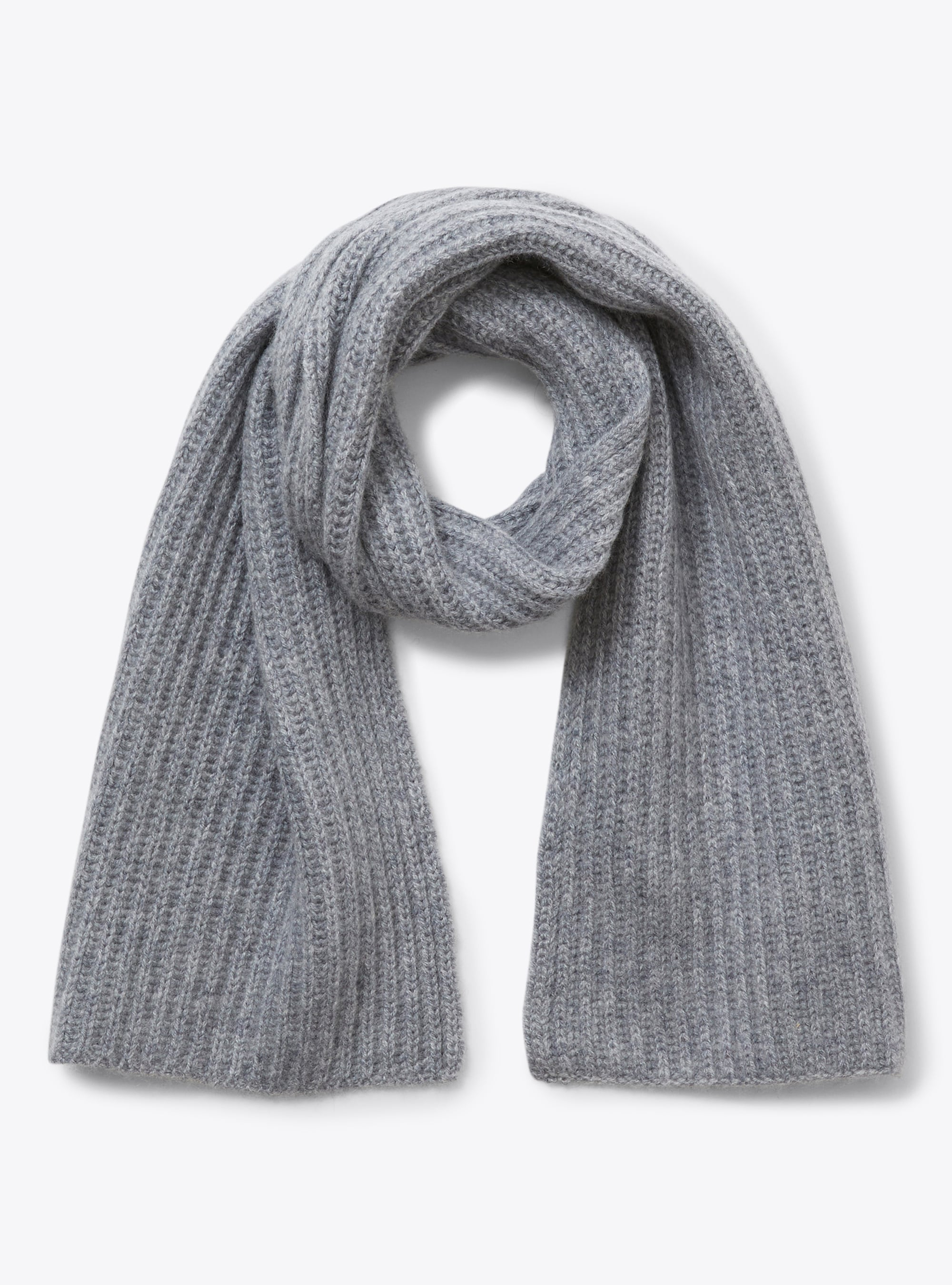Grey cashmere scarf - Grey | Il Gufo