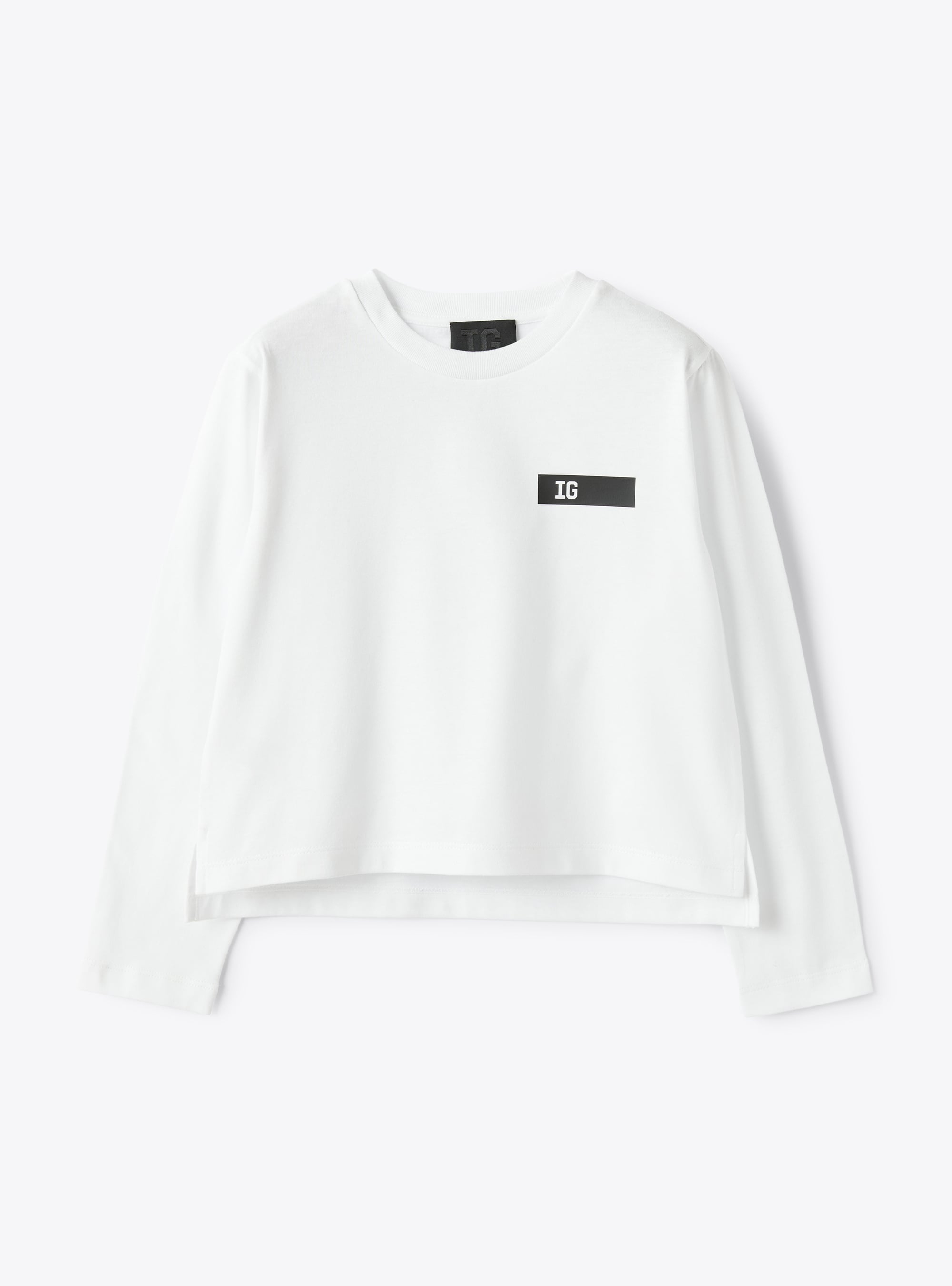 T-shirt boxy con logo nastrato - Bianco | Il Gufo