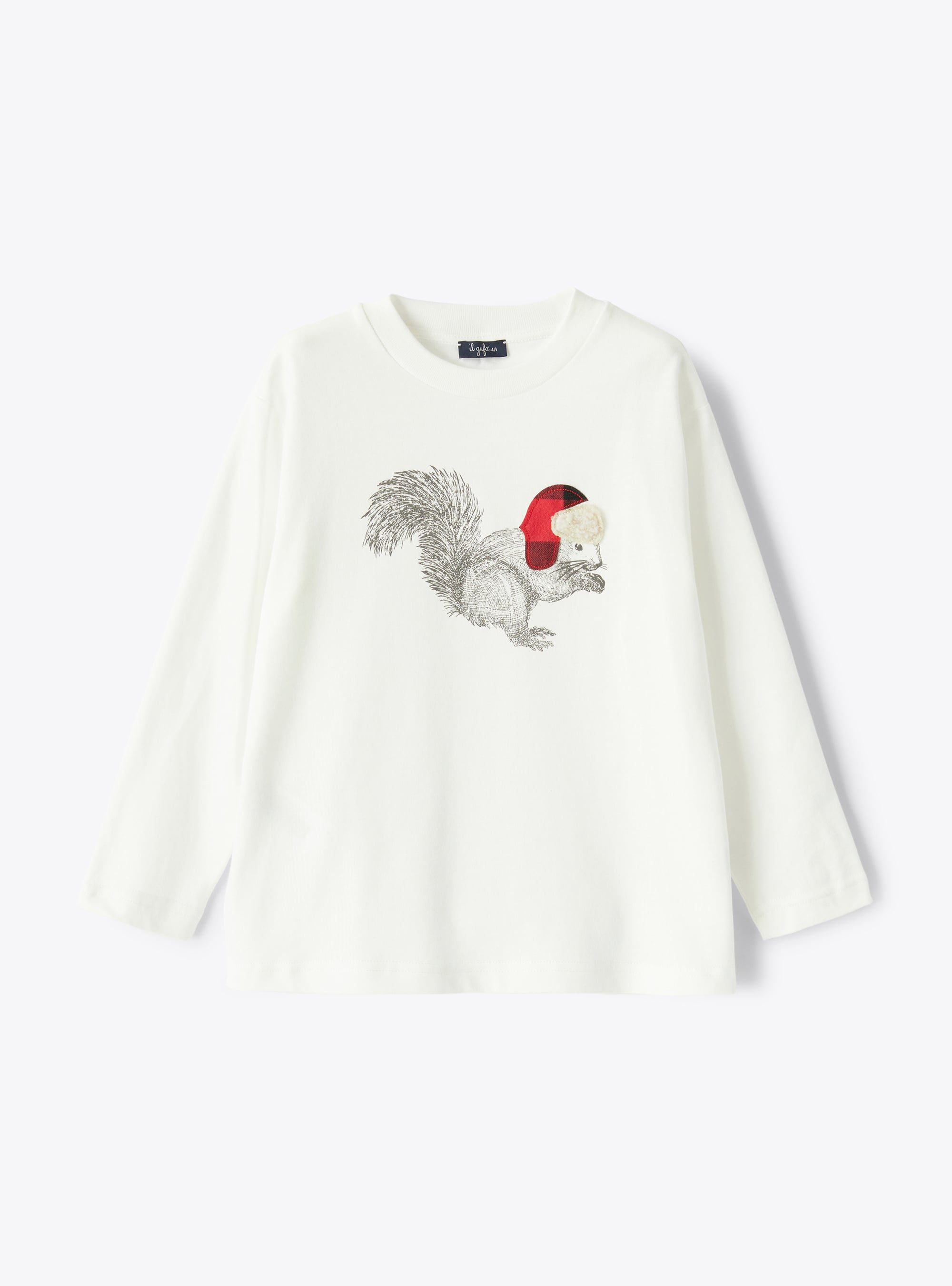 T-Shirt mit Eichhörnchen-Print - T-shirts - Il Gufo