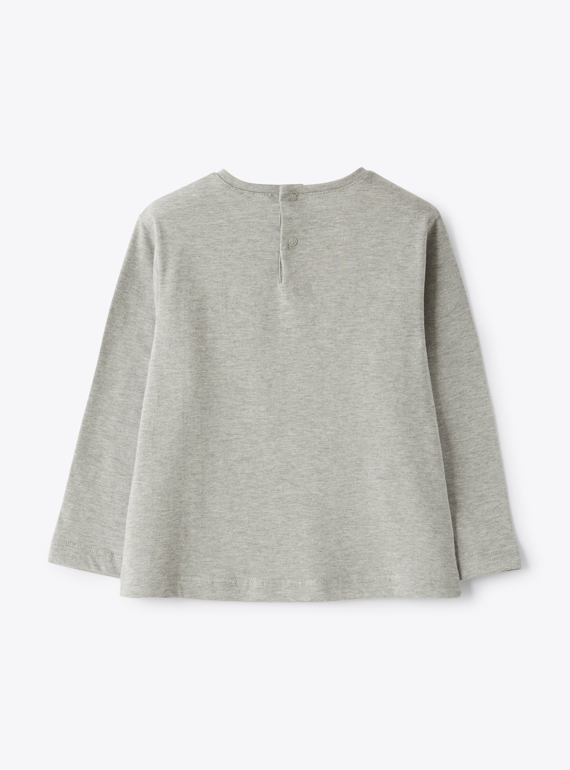 Grey T-shirt with cowgirl print - Grey | Il Gufo