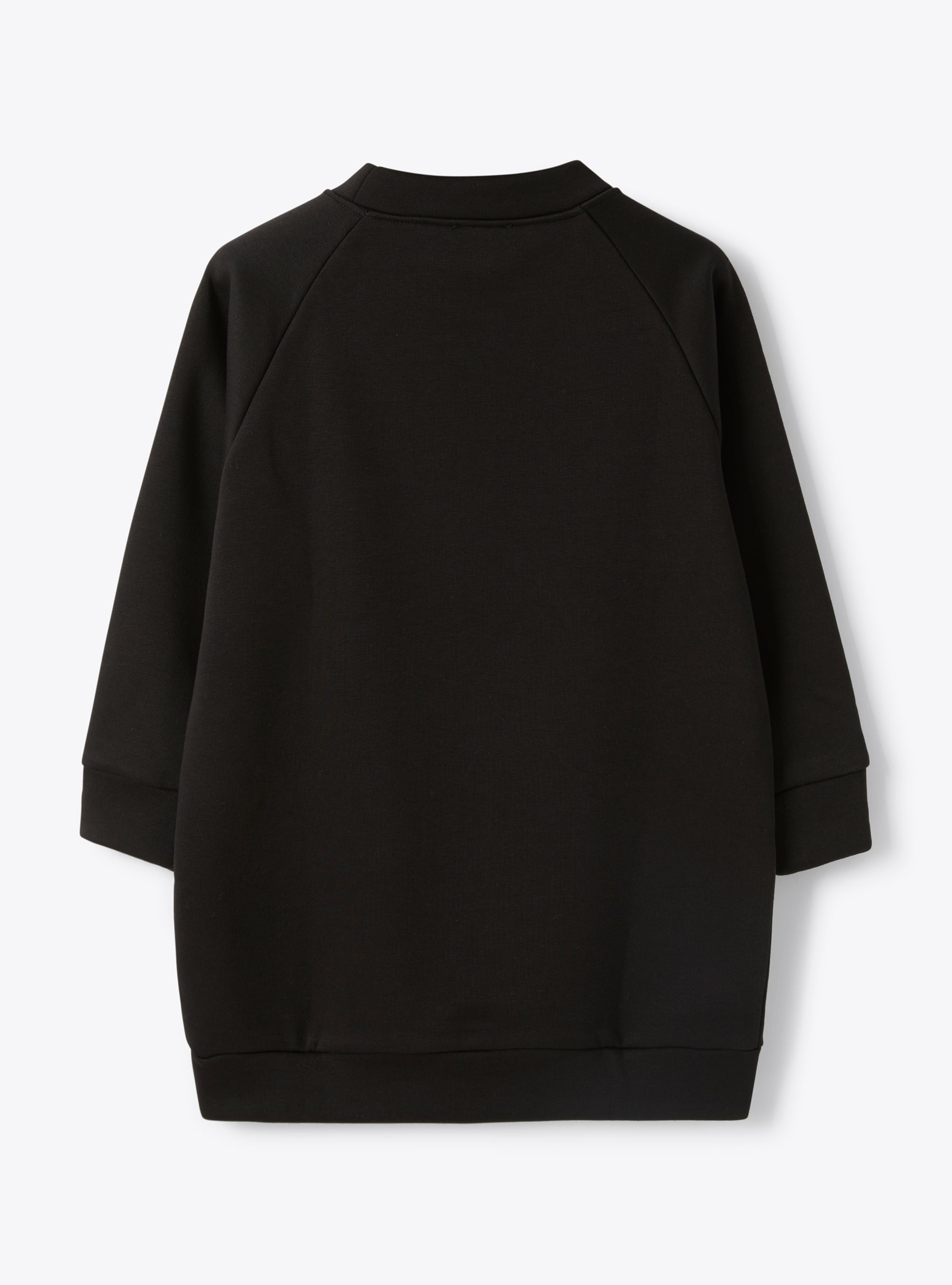 Dress in hi-tech black fleece - Black | Il Gufo