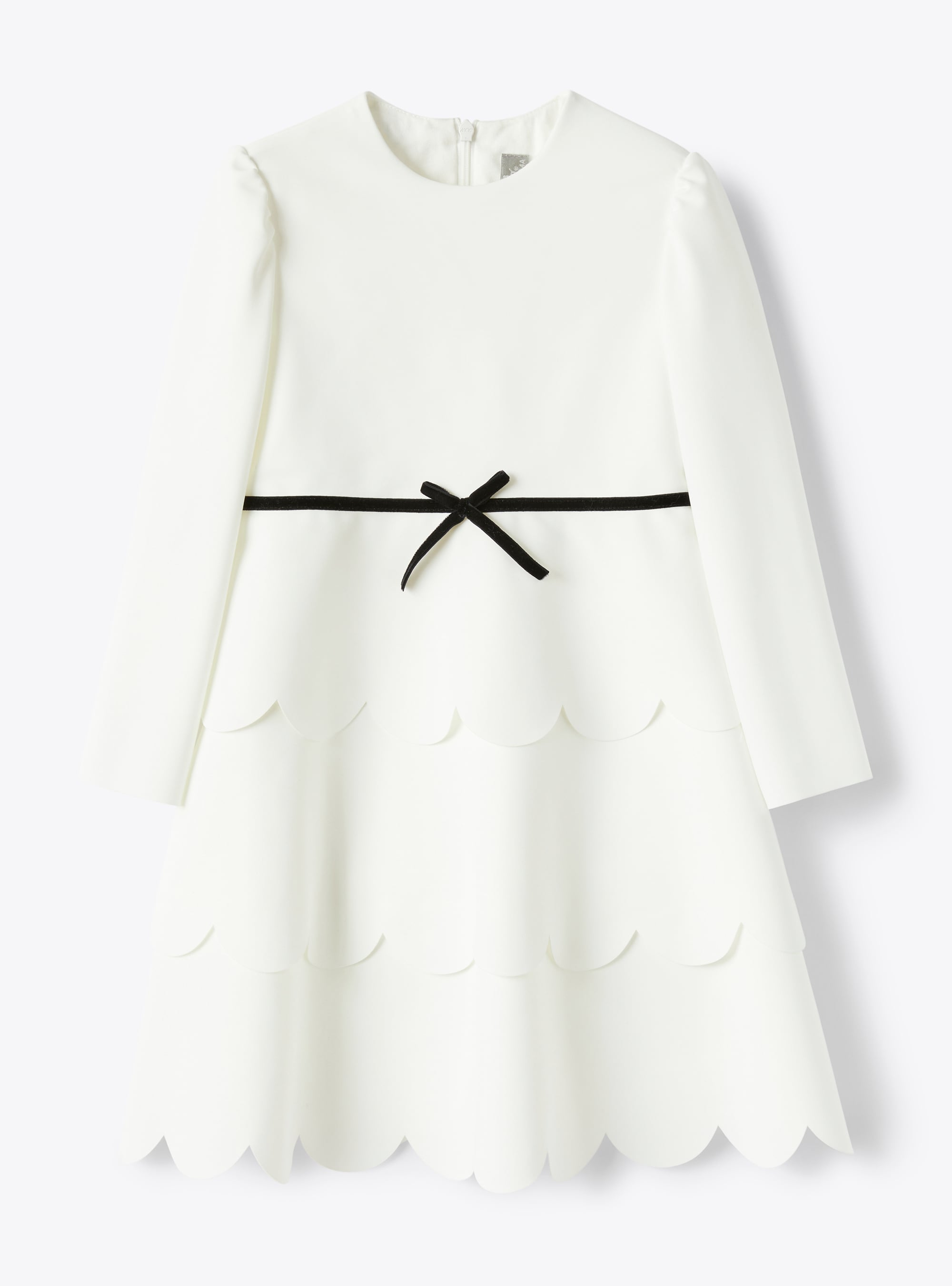 Dress in white Sensitive® Fabrics - Dresses - Il Gufo