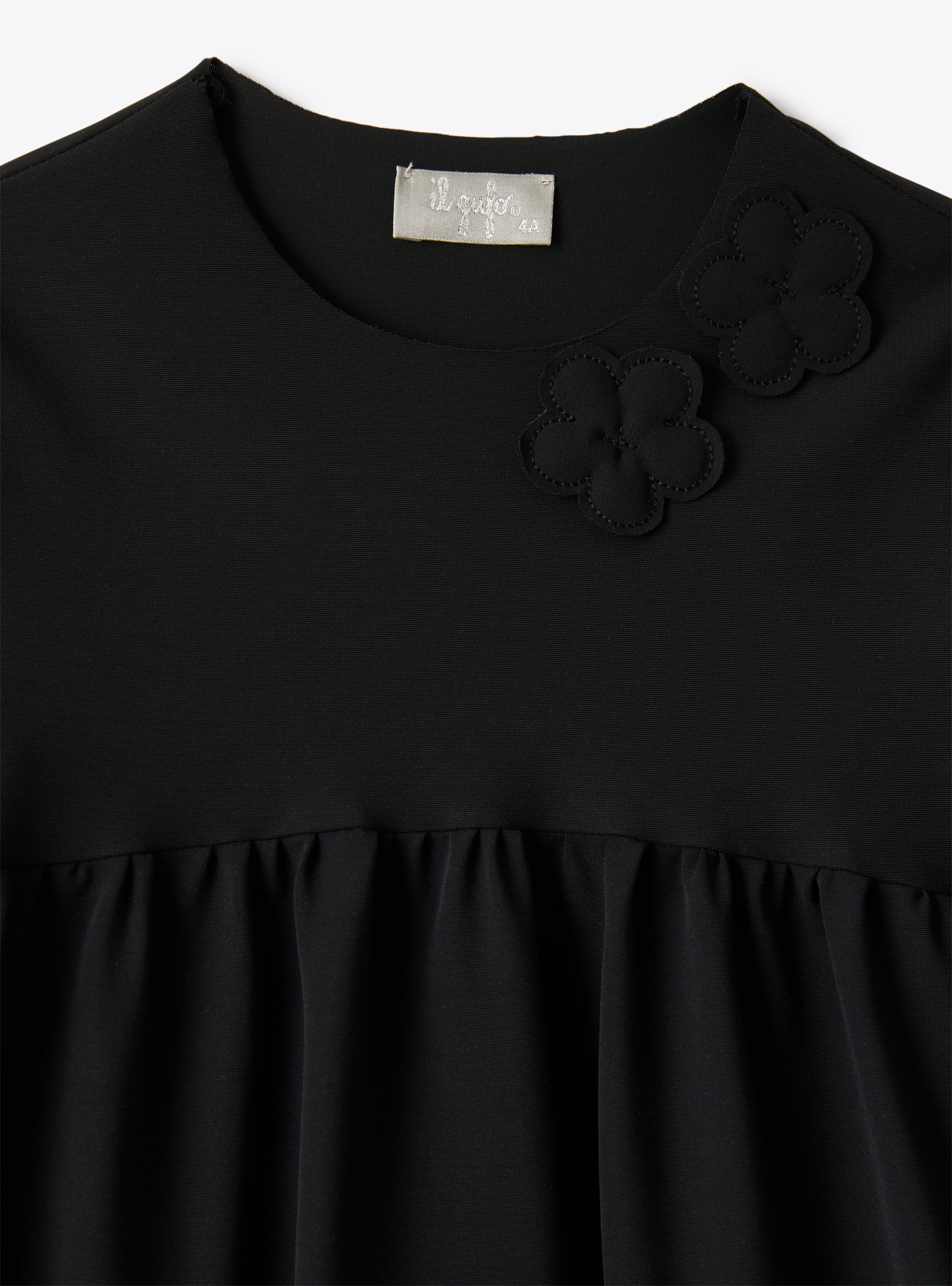 Dress in black Sensitive® Fabrics - Black | Il Gufo