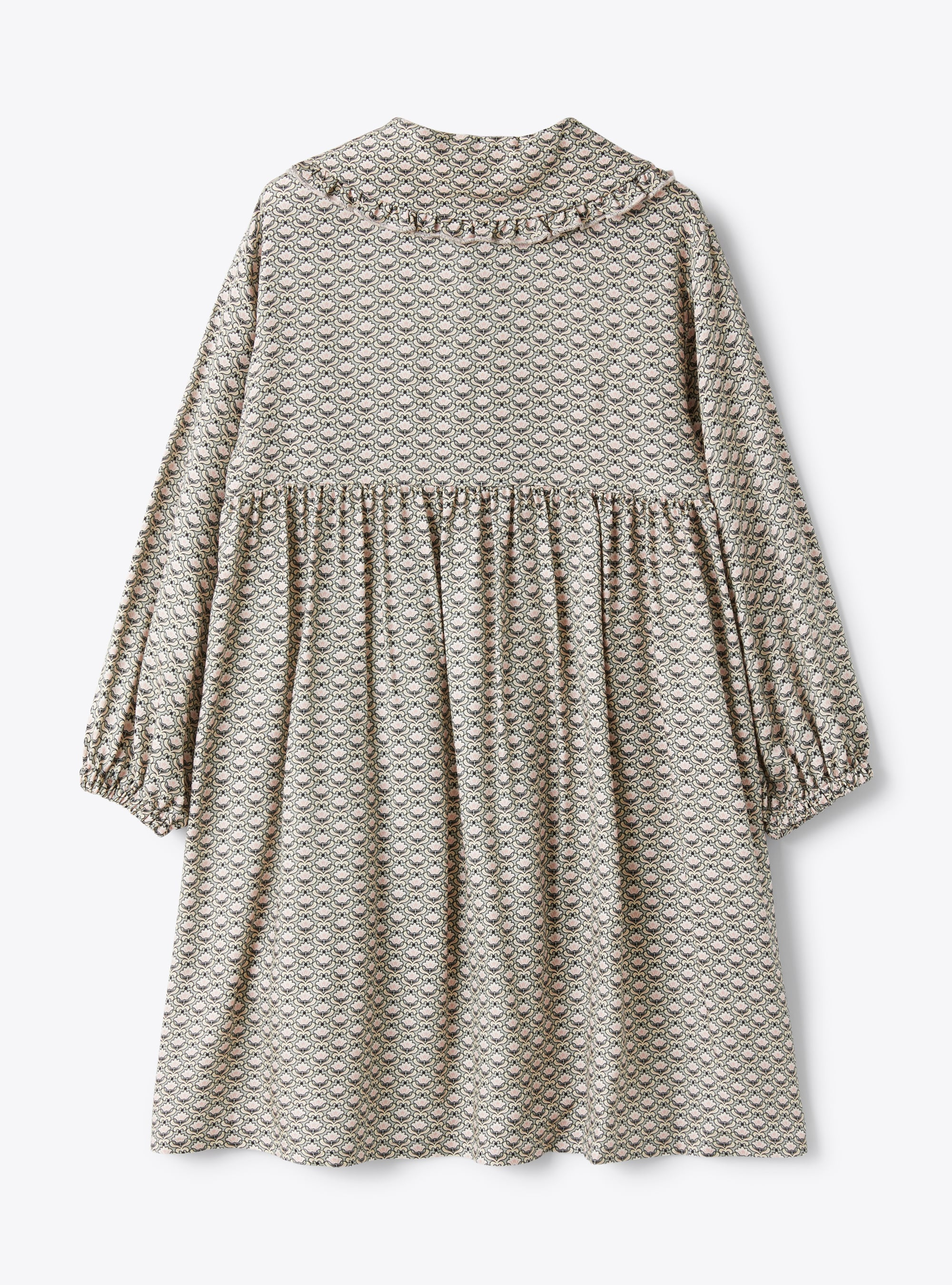 Viscose dress with bow detail - Green | Il Gufo