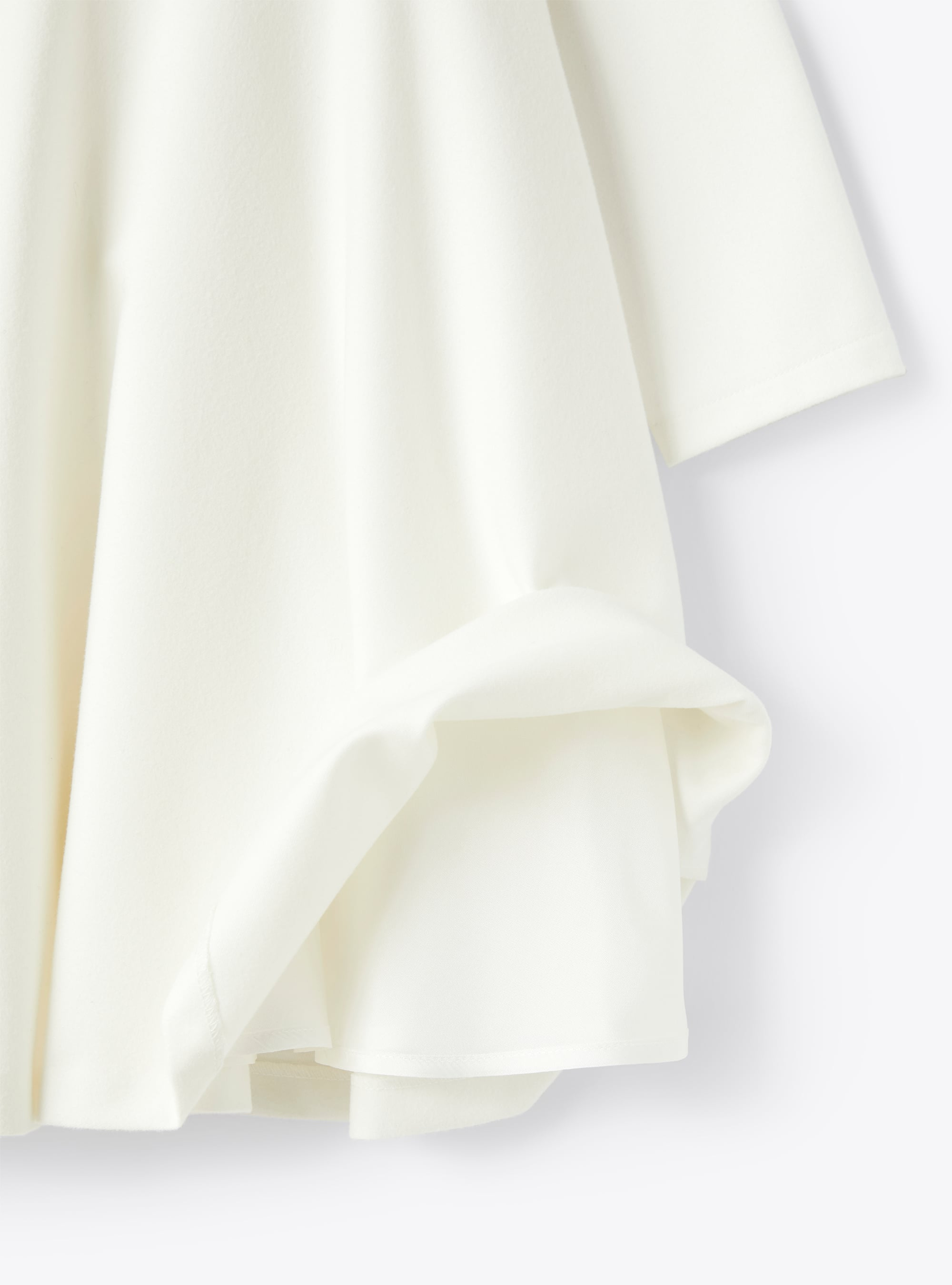 Technowool dress with flowers - White | Il Gufo