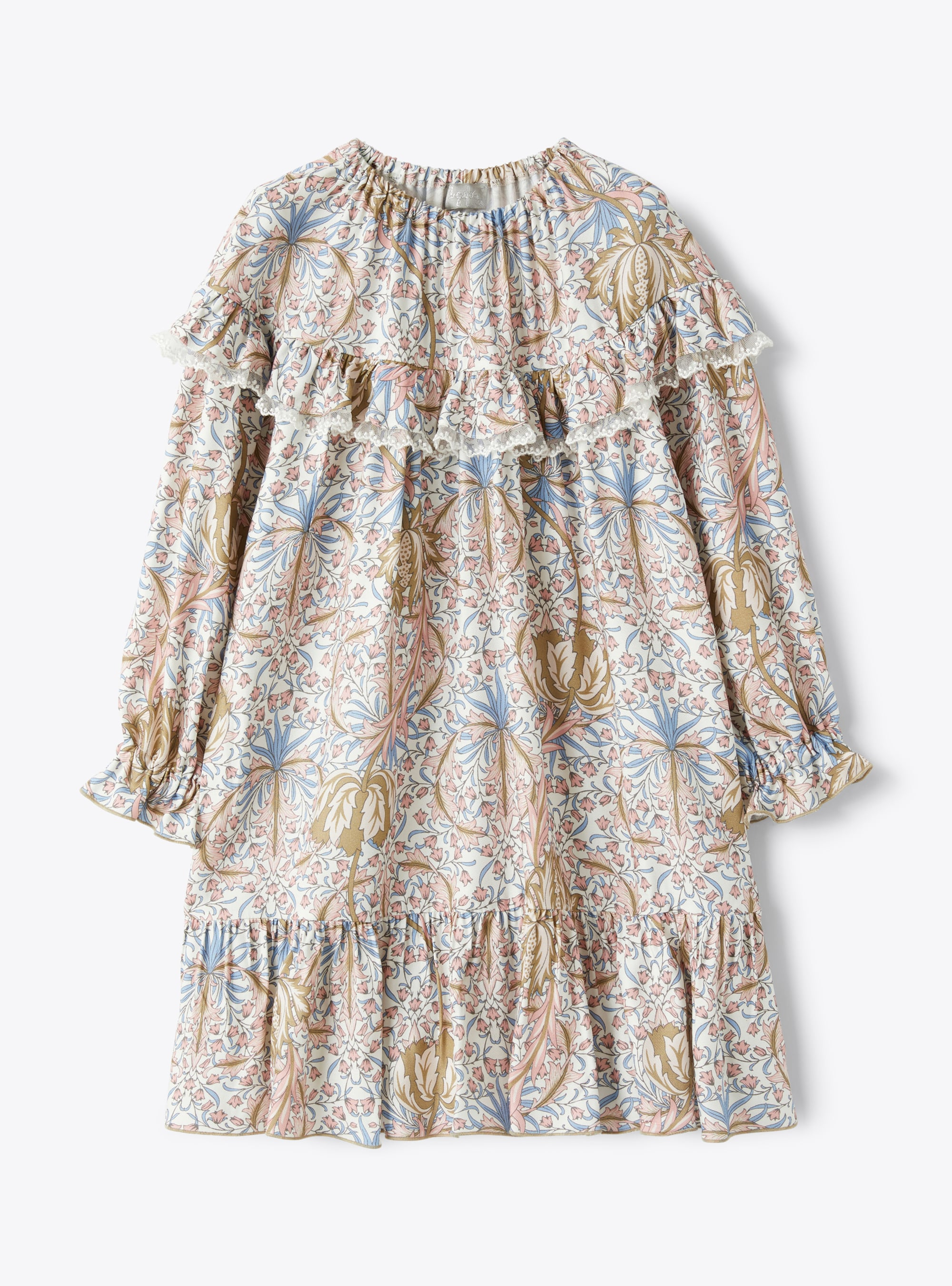 Dress in floral-printed viscose - Dresses - Il Gufo