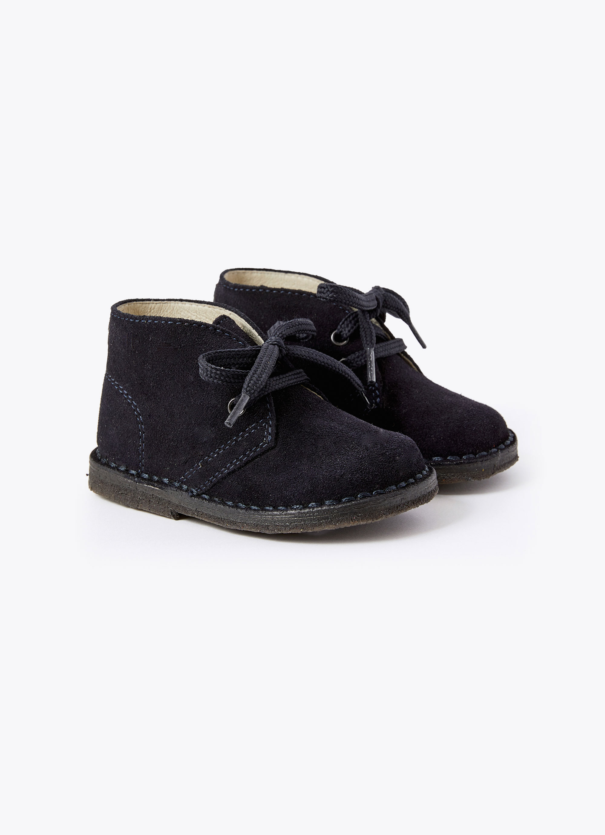 Navy suede baby shoes - Shoes - Il Gufo