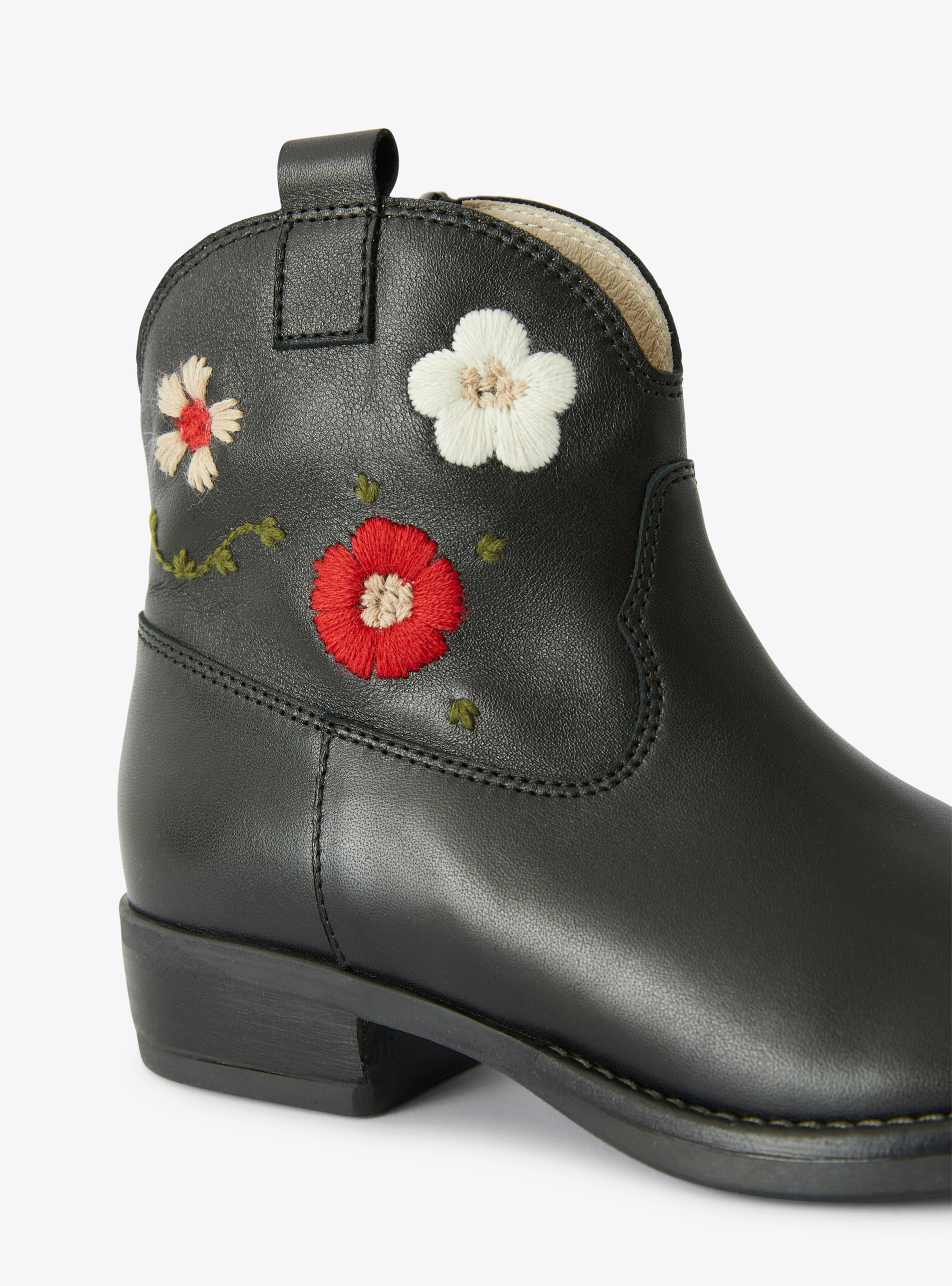 Texas boots with embroidered detailing - Black | Il Gufo