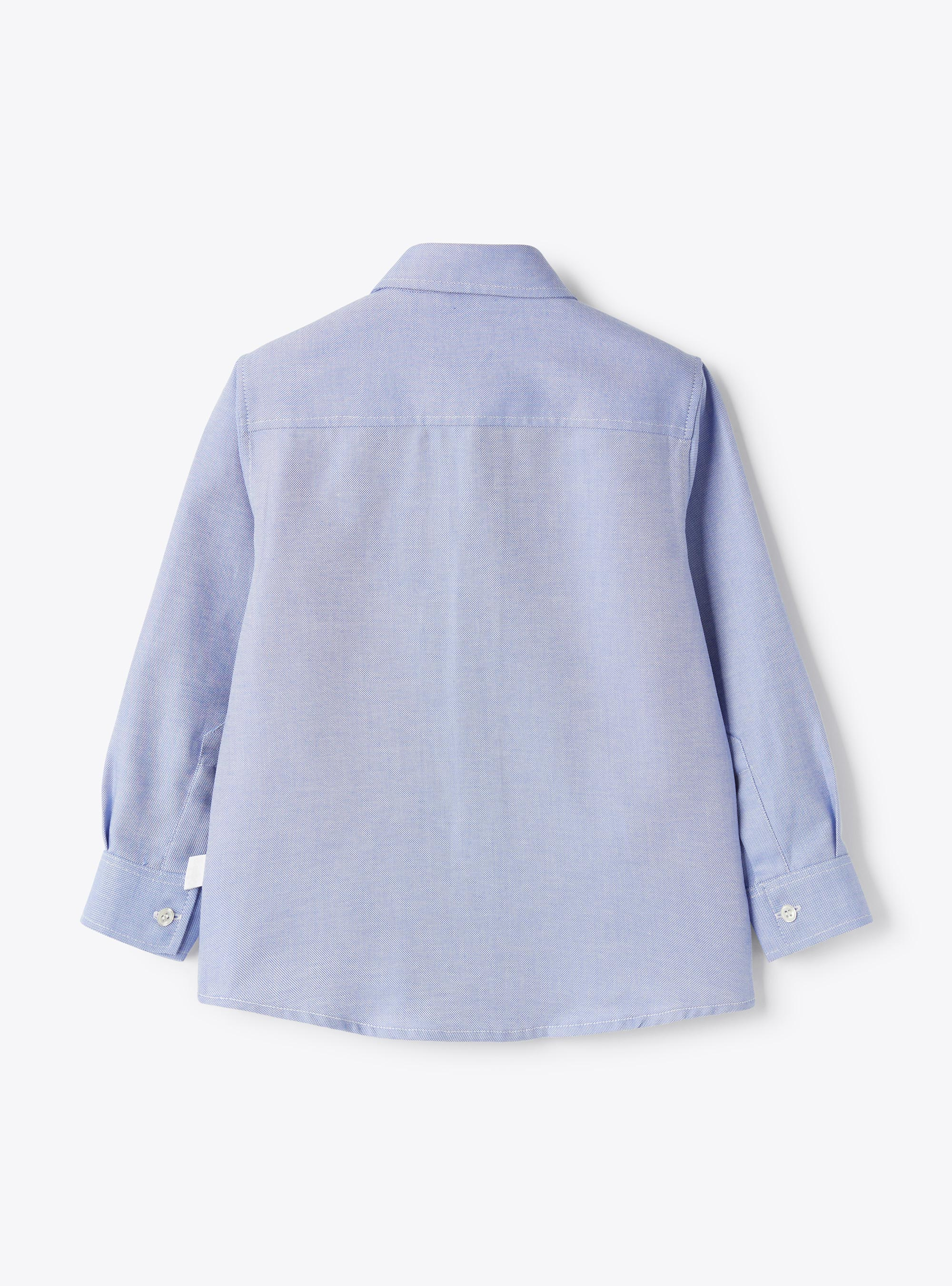 Camicia in cotone oxford - Blu | Il Gufo