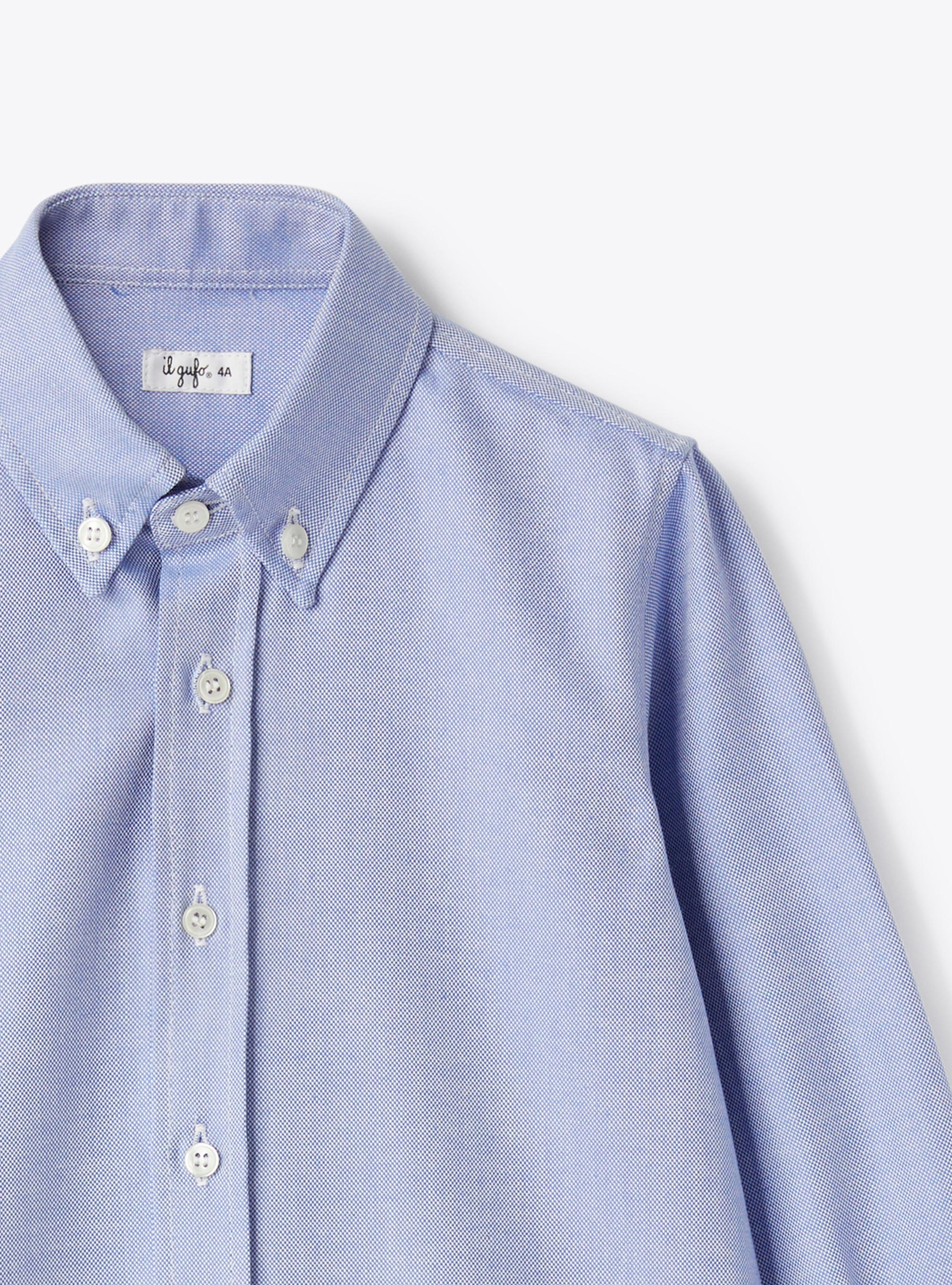 Camicia in cotone oxford - Blu | Il Gufo