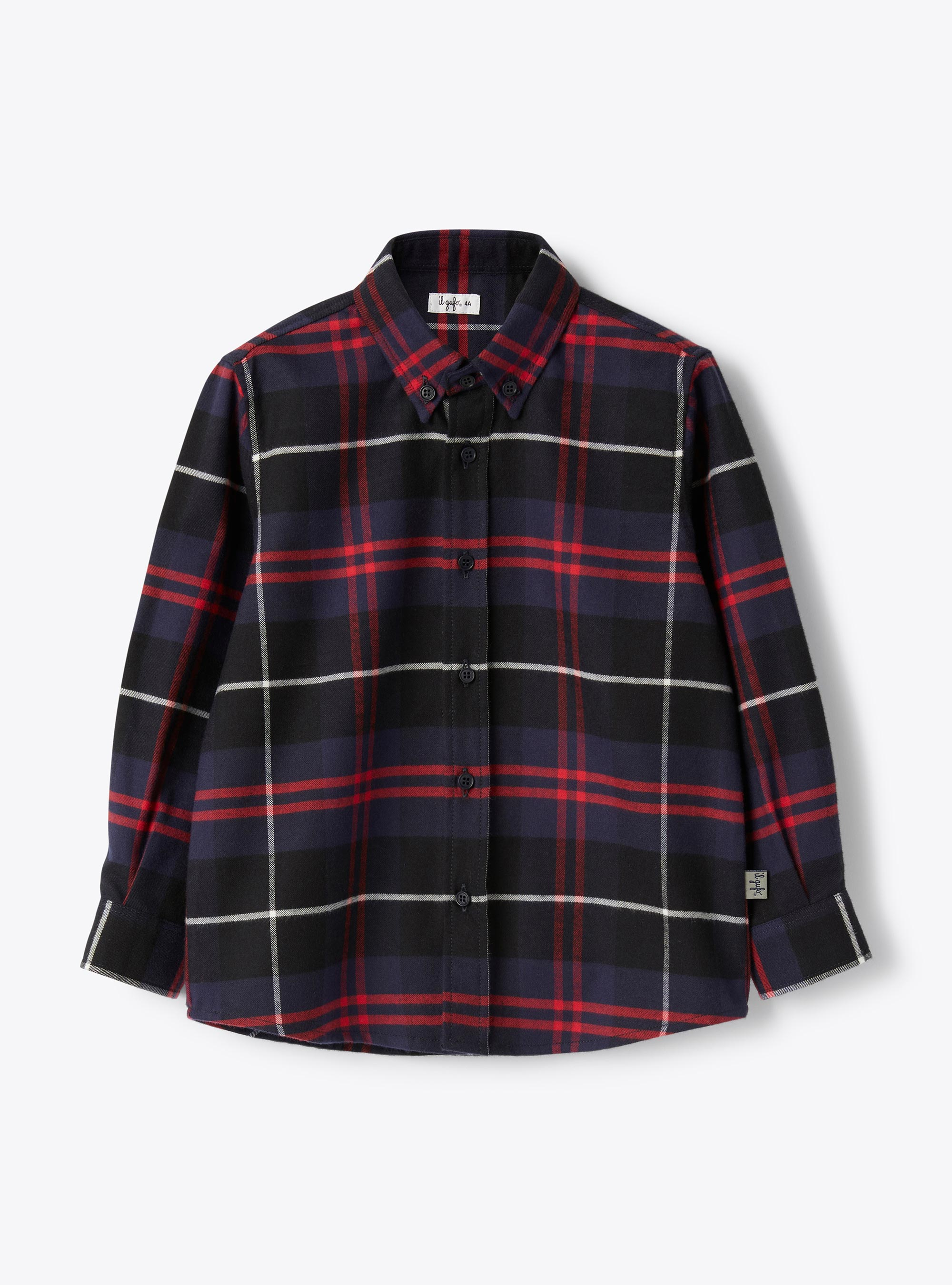 Cotton flannel shirt - Shirts - Il Gufo