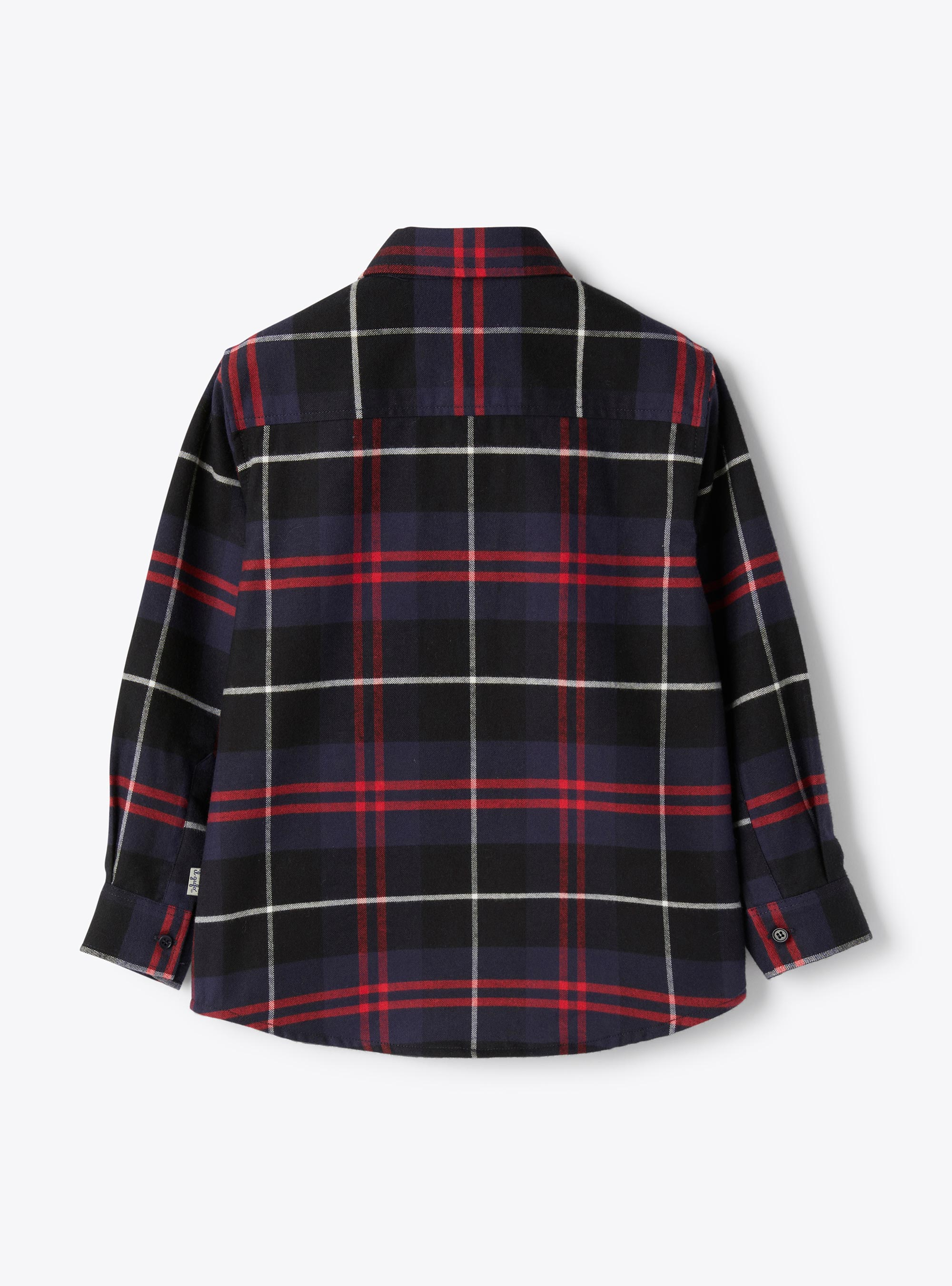 Cotton flannel shirt - Blue | Il Gufo