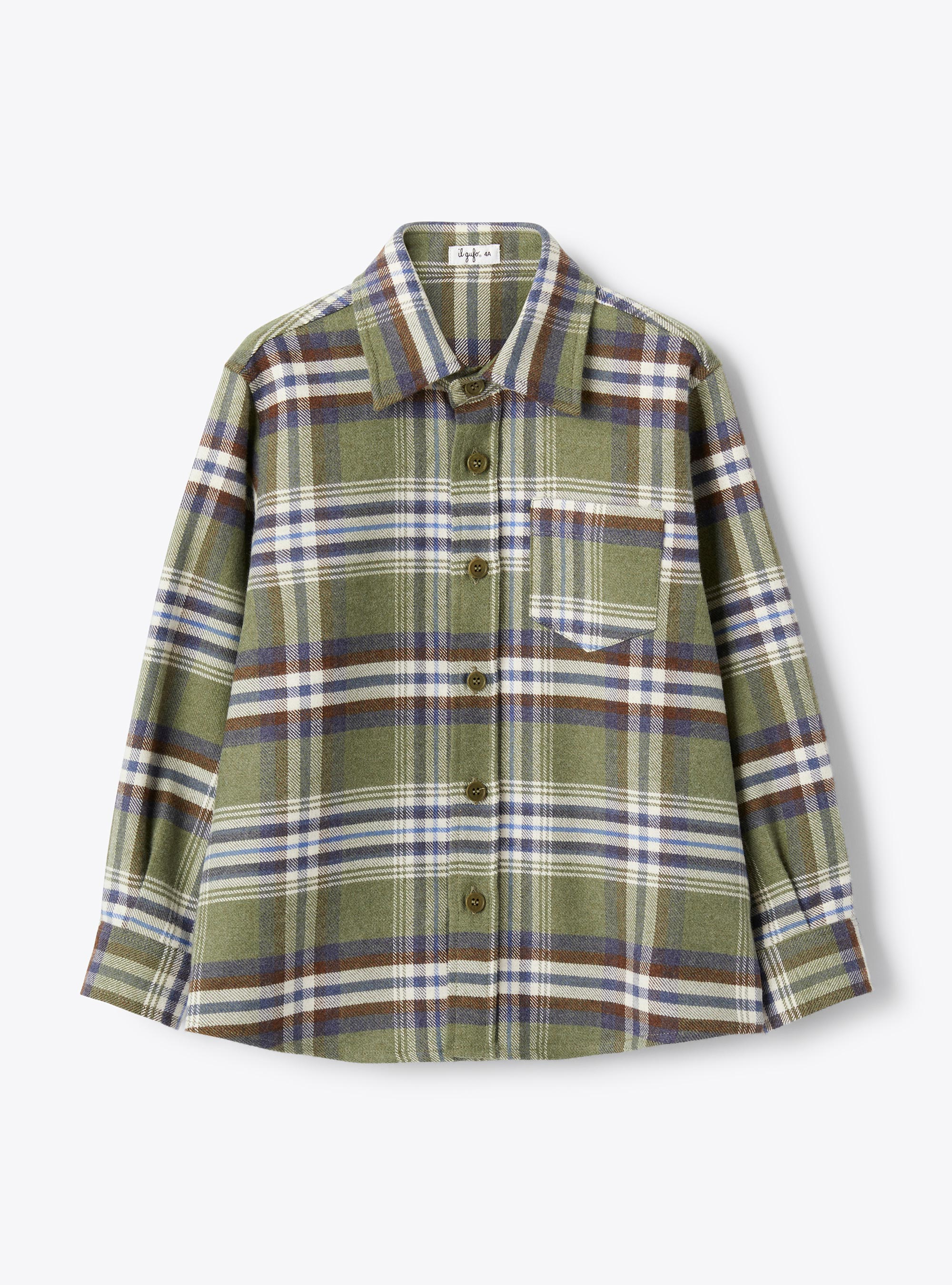 Cotton flannel shirt - Shirts - Il Gufo