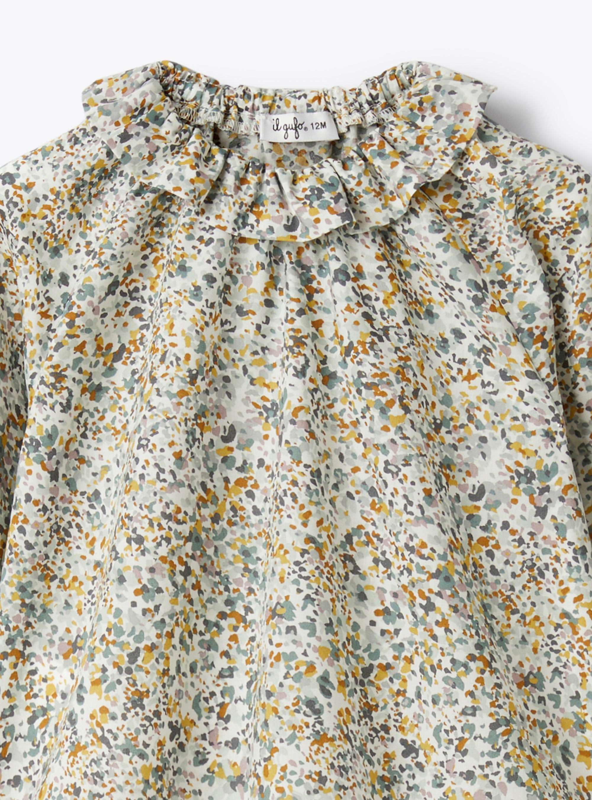 Liberty Fabric blouse - Light blue | Il Gufo