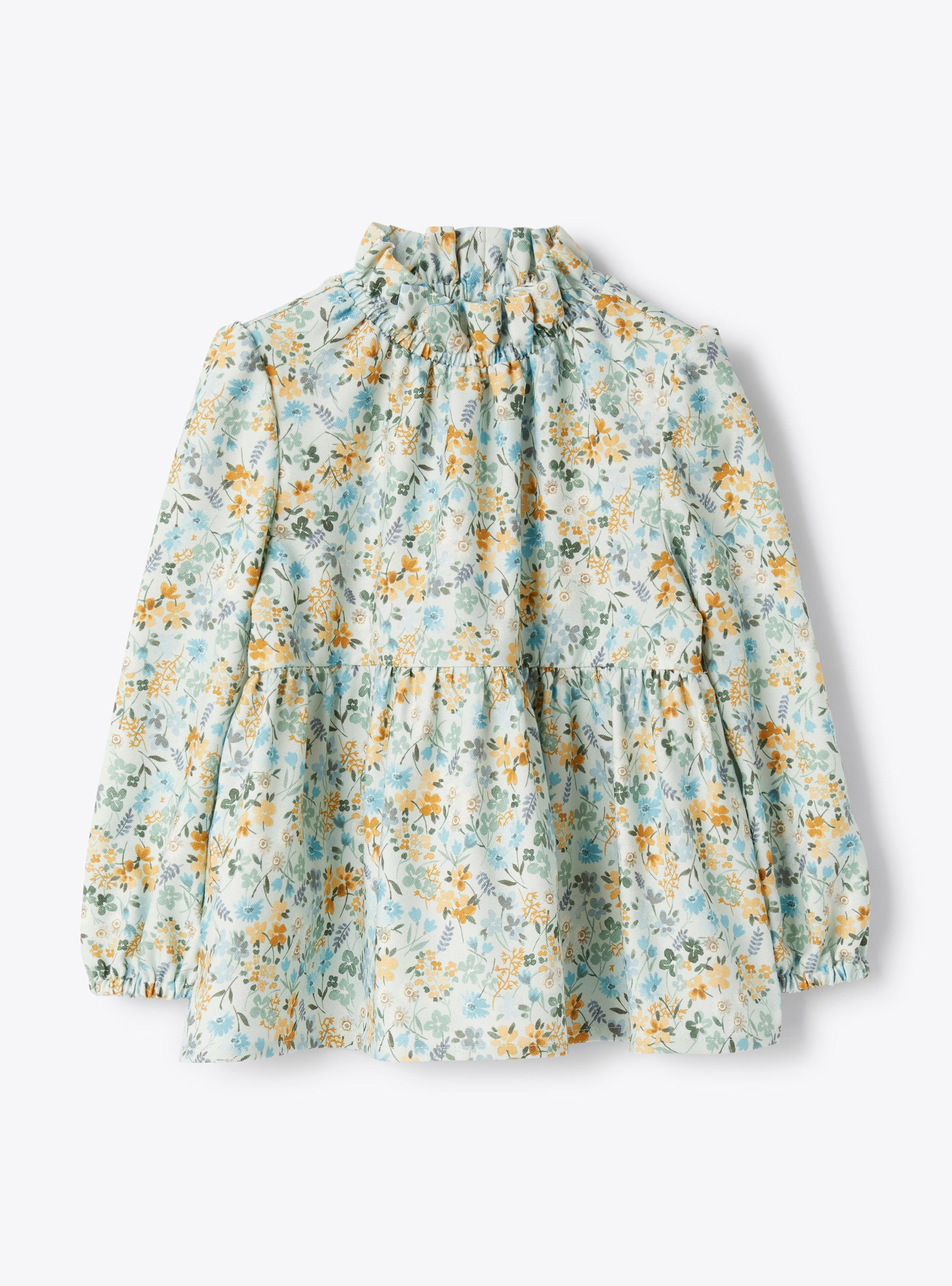 Floral print shirt - Light blue | Il Gufo