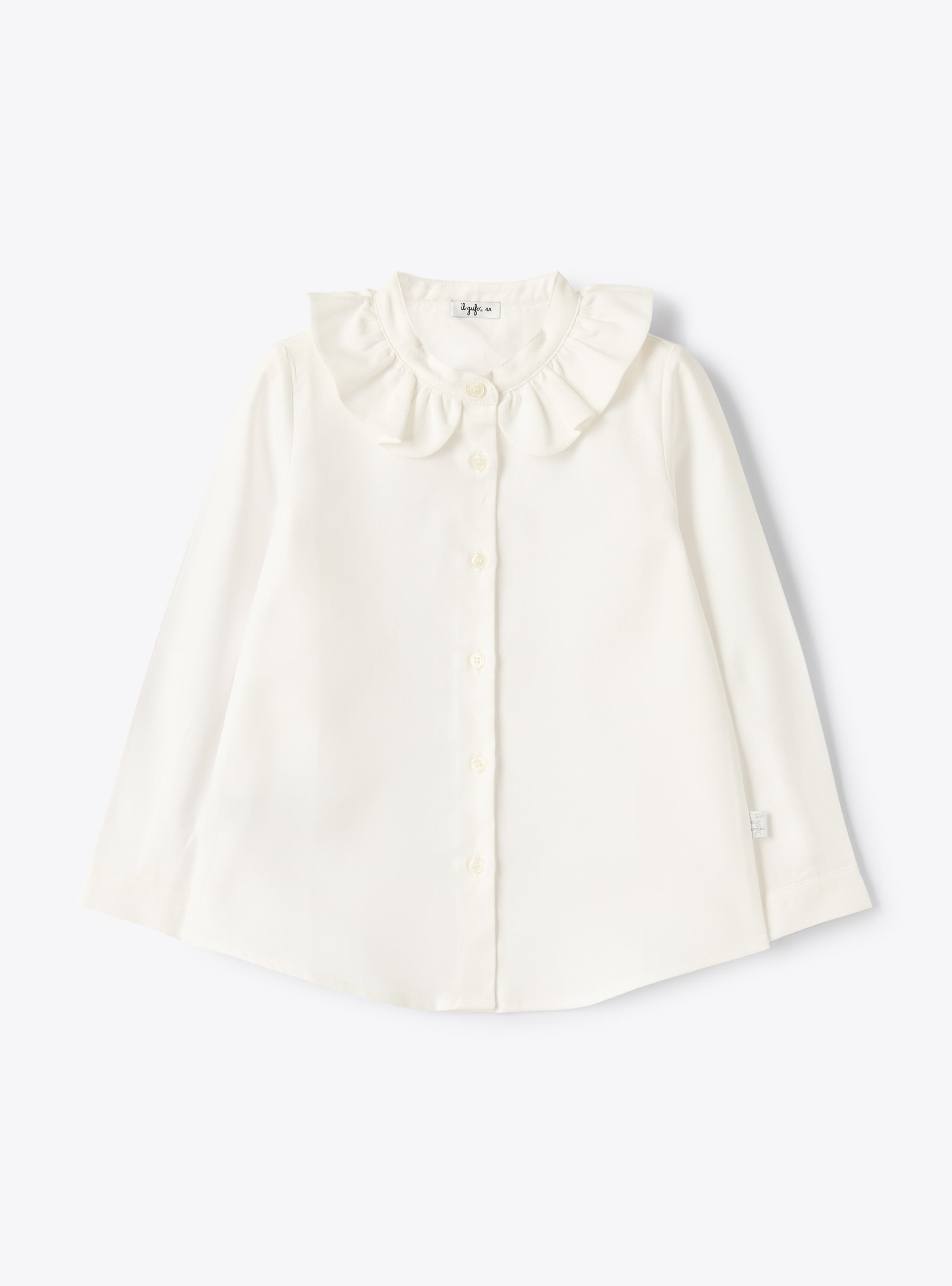 Shirt with ruffled collar - Shirts - Il Gufo