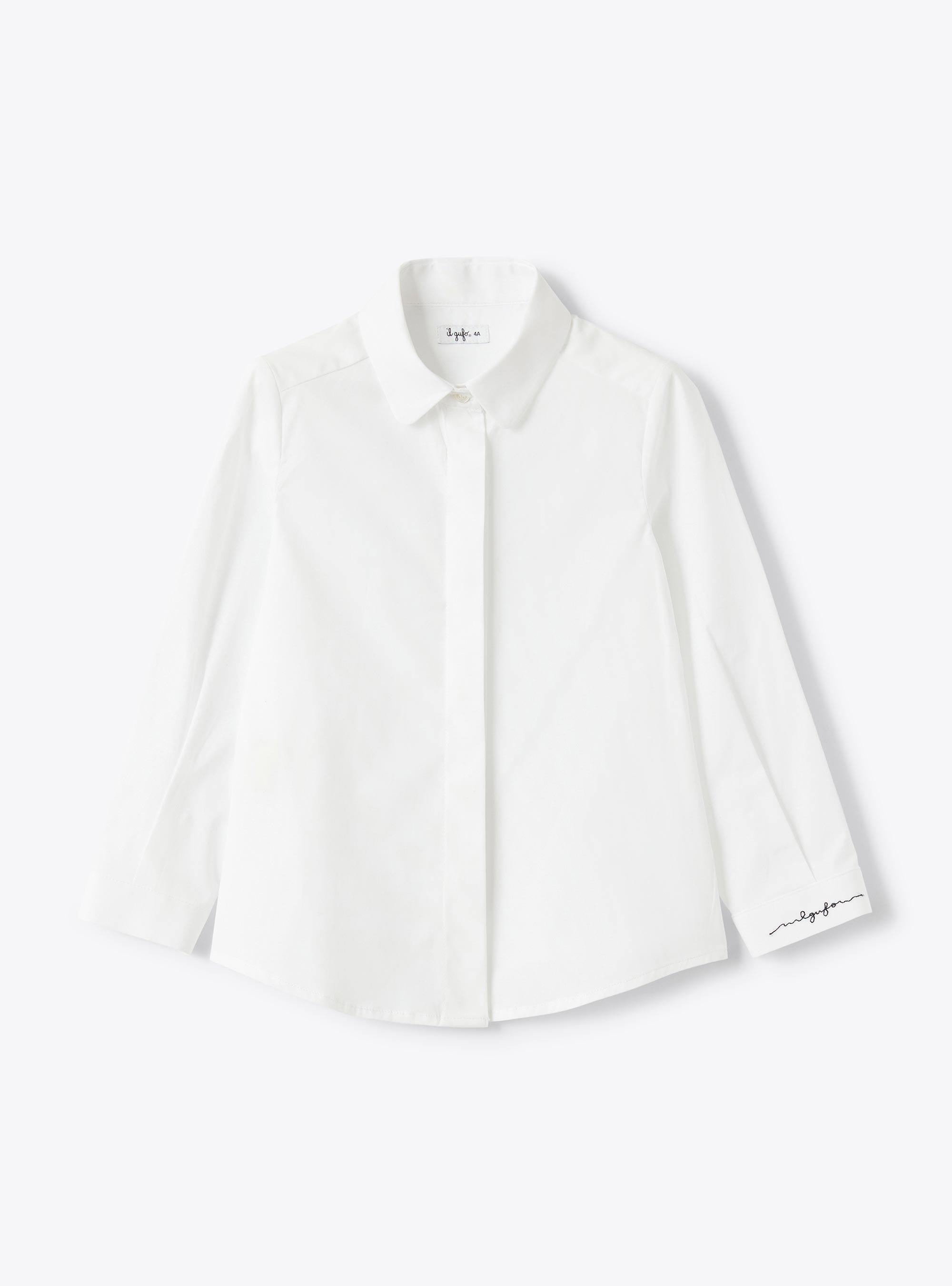 Bluse aus Baumwollpopeline - Hemden - Il Gufo