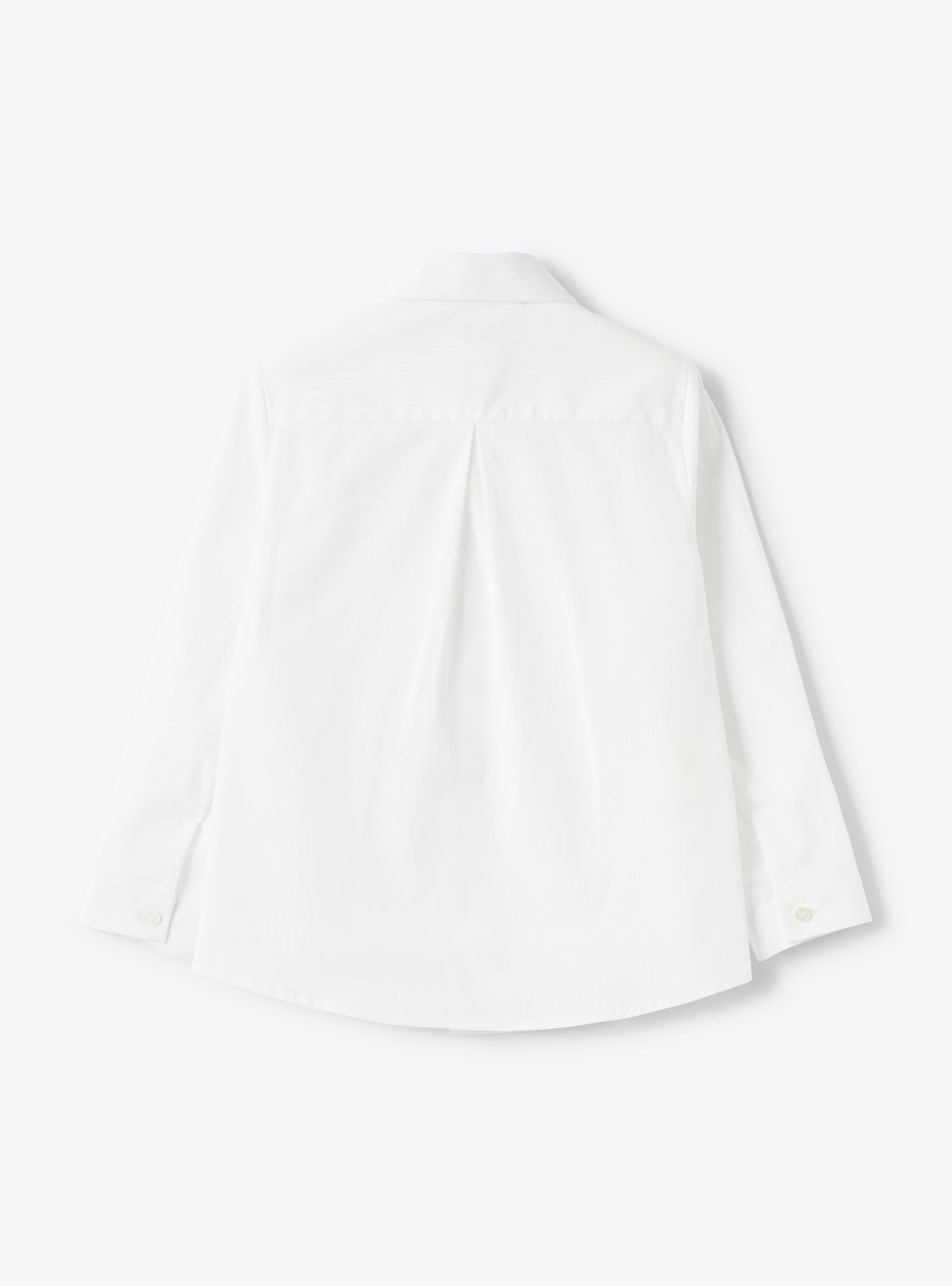 Cotton poplin shirt - White | Il Gufo