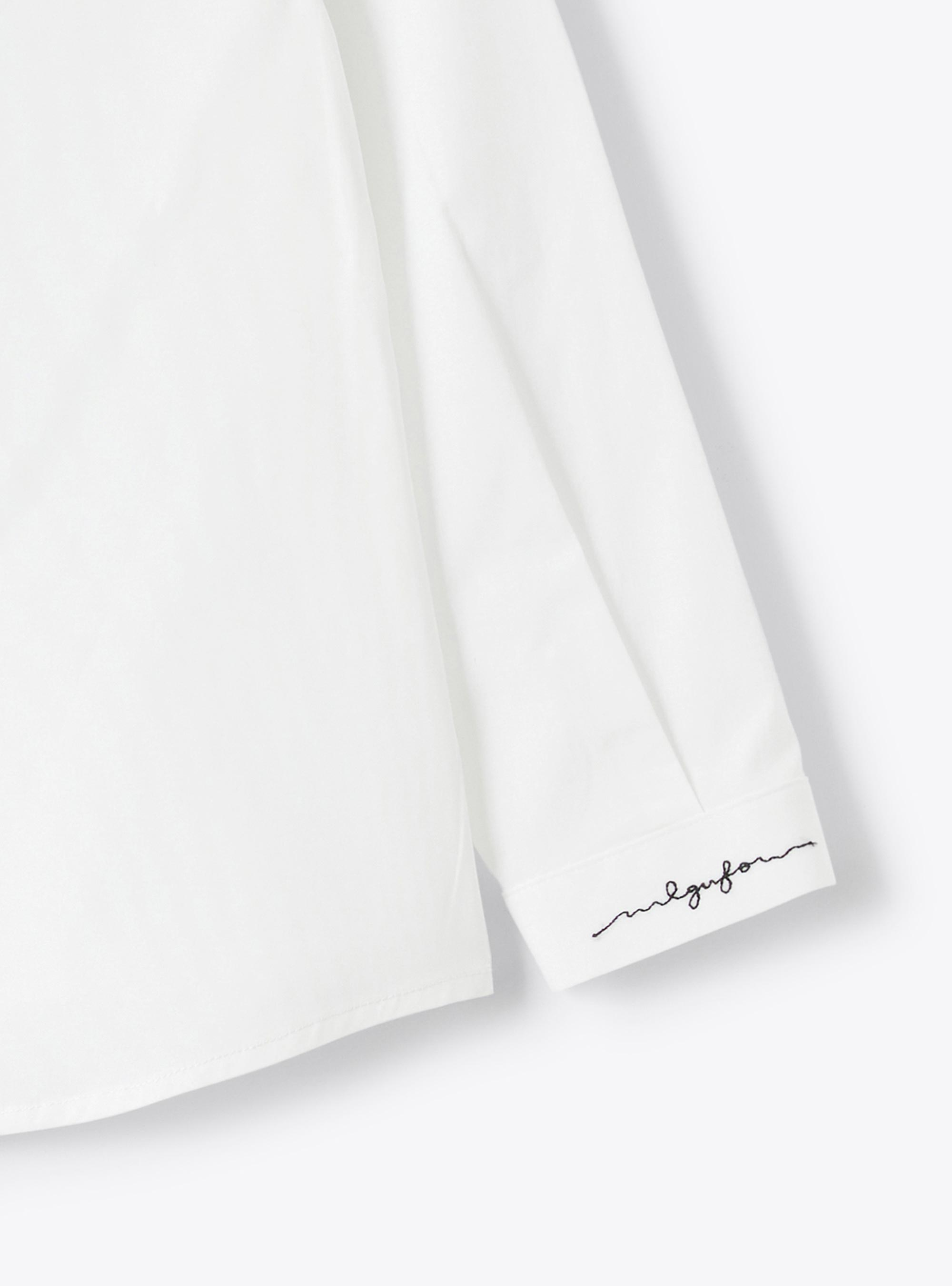 Cotton poplin shirt - White | Il Gufo