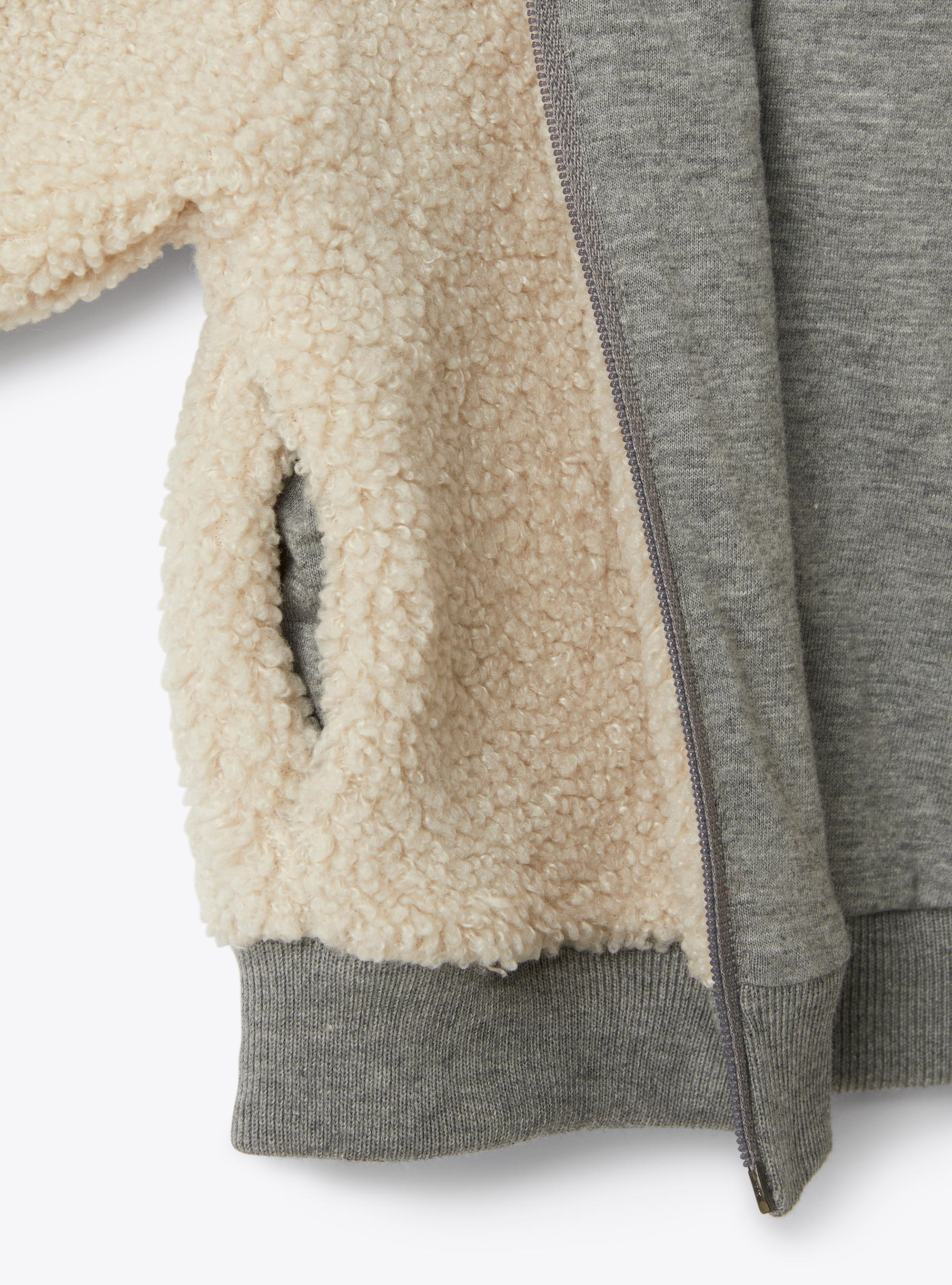 Fleece- und lockiges Stoffset - Braun | Il Gufo